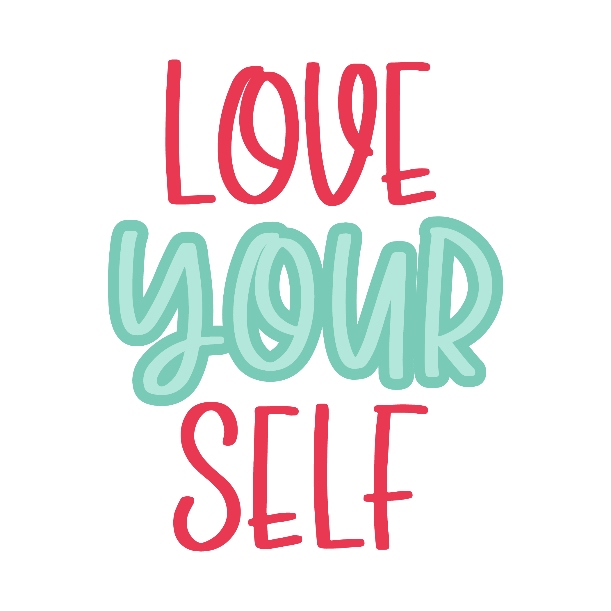 Inspirational Quote Love Your Self Motivational Sticker Vinyl Decal Motivation Stickers- 5" Vinyl Sticker Waterproof