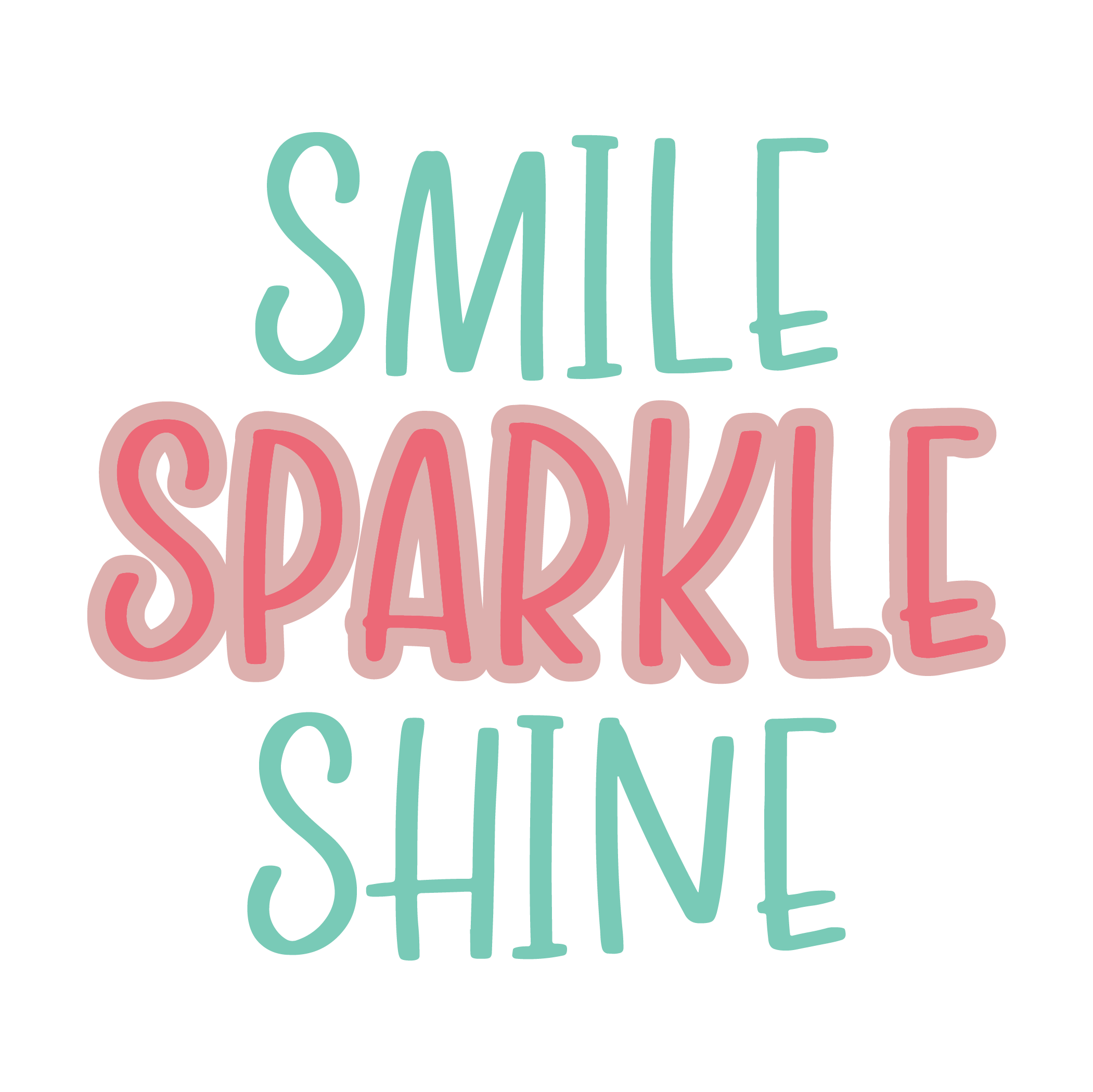 Inspirational Quote Smile Sparkle Shine Motivational Sticker Vinyl Decal Motivation Stickers- 5" Vinyl Sticker Waterproof