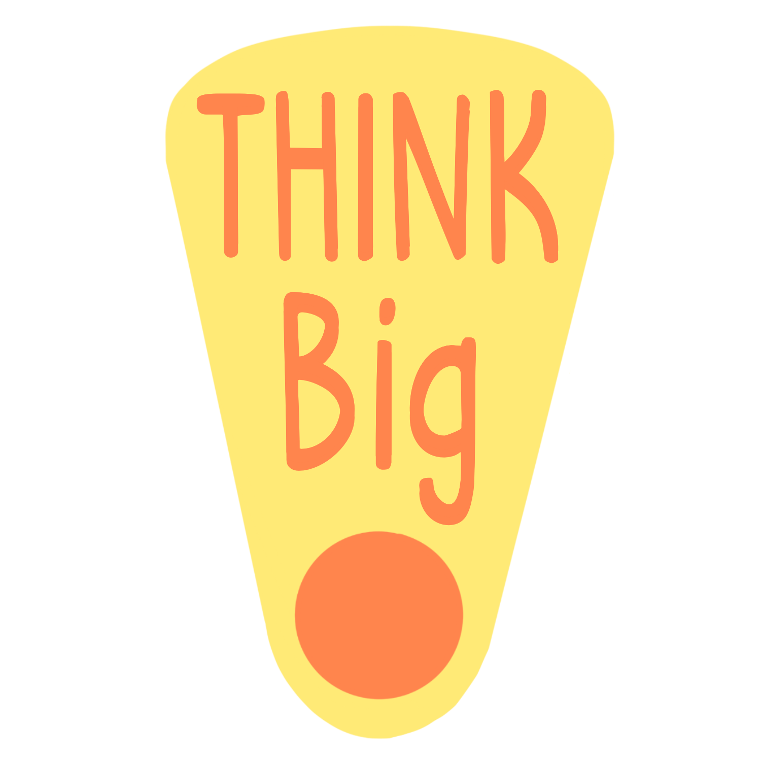 Inspirational Quote Think Big Great Gift Motivational Sticker Vinyl Decal Motivation Stickers- 5" Vinyl Sticker Waterproof
