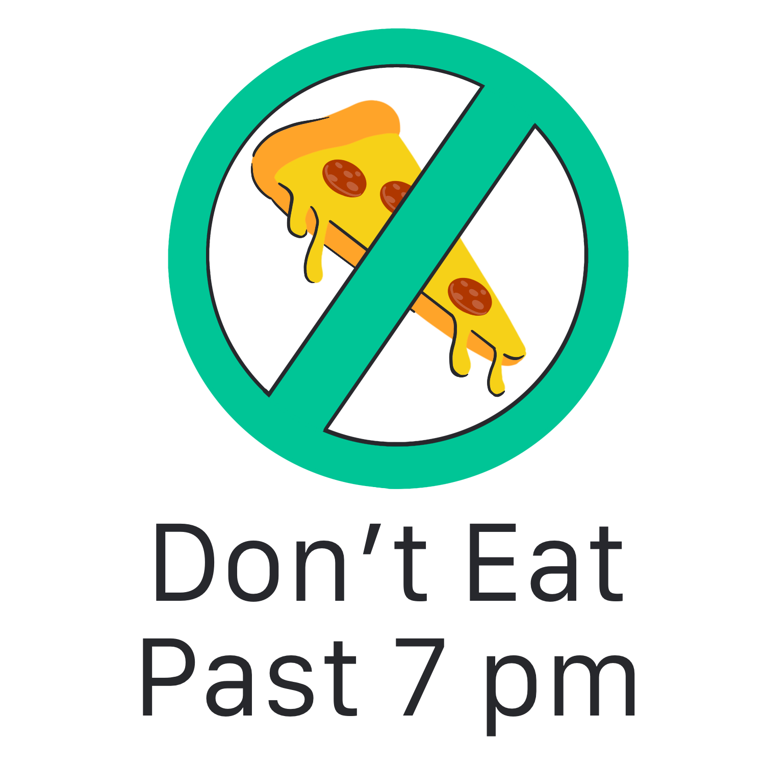 Inspirational Quote Don't Eat Past 7 Pm Motivational Sticker Vinyl Decal Motivation Stickers- 5" Vinyl Sticker Waterproof