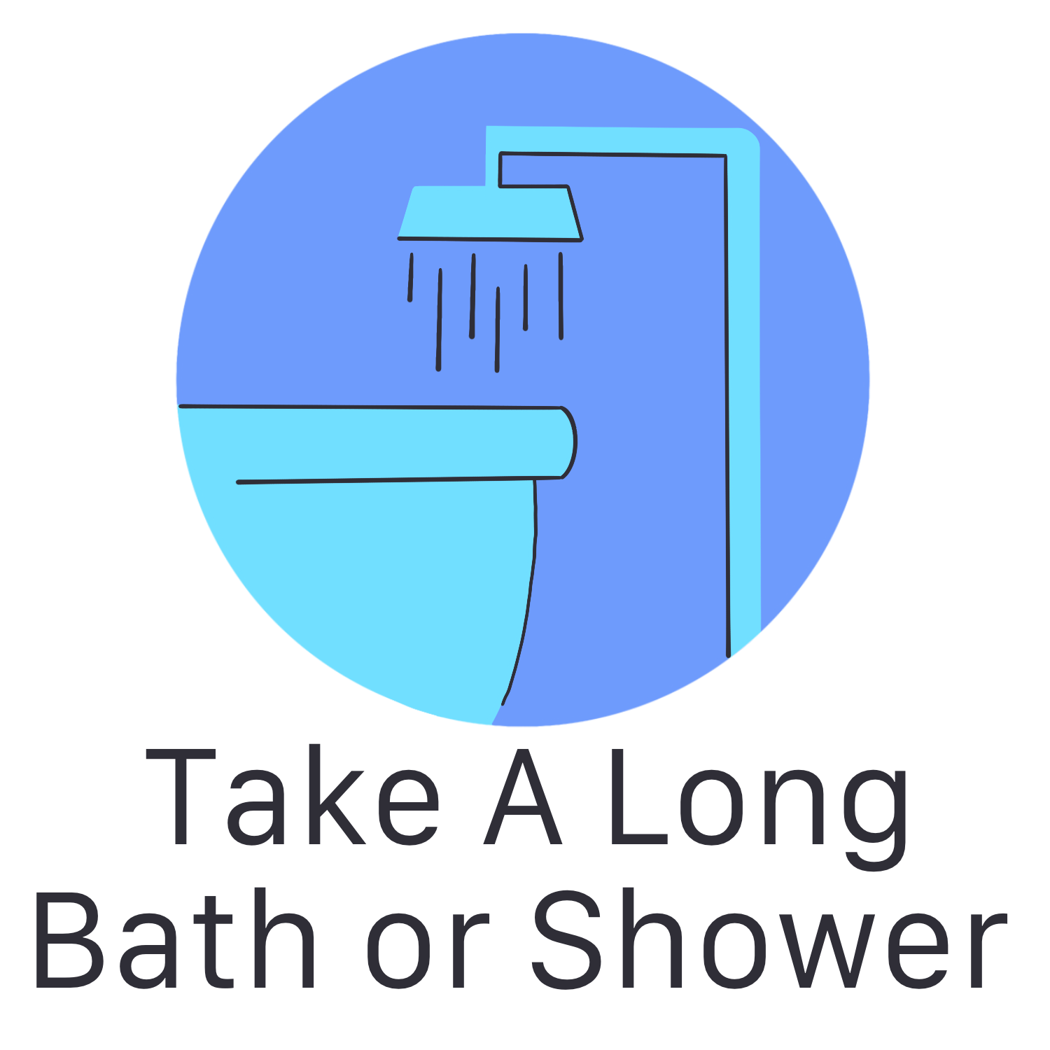 Inspirational Quote Take A Long Bath Or Shower Motivational Sticker Vinyl Decal Motivation Stickers- 5" Vinyl Sticker Waterproof