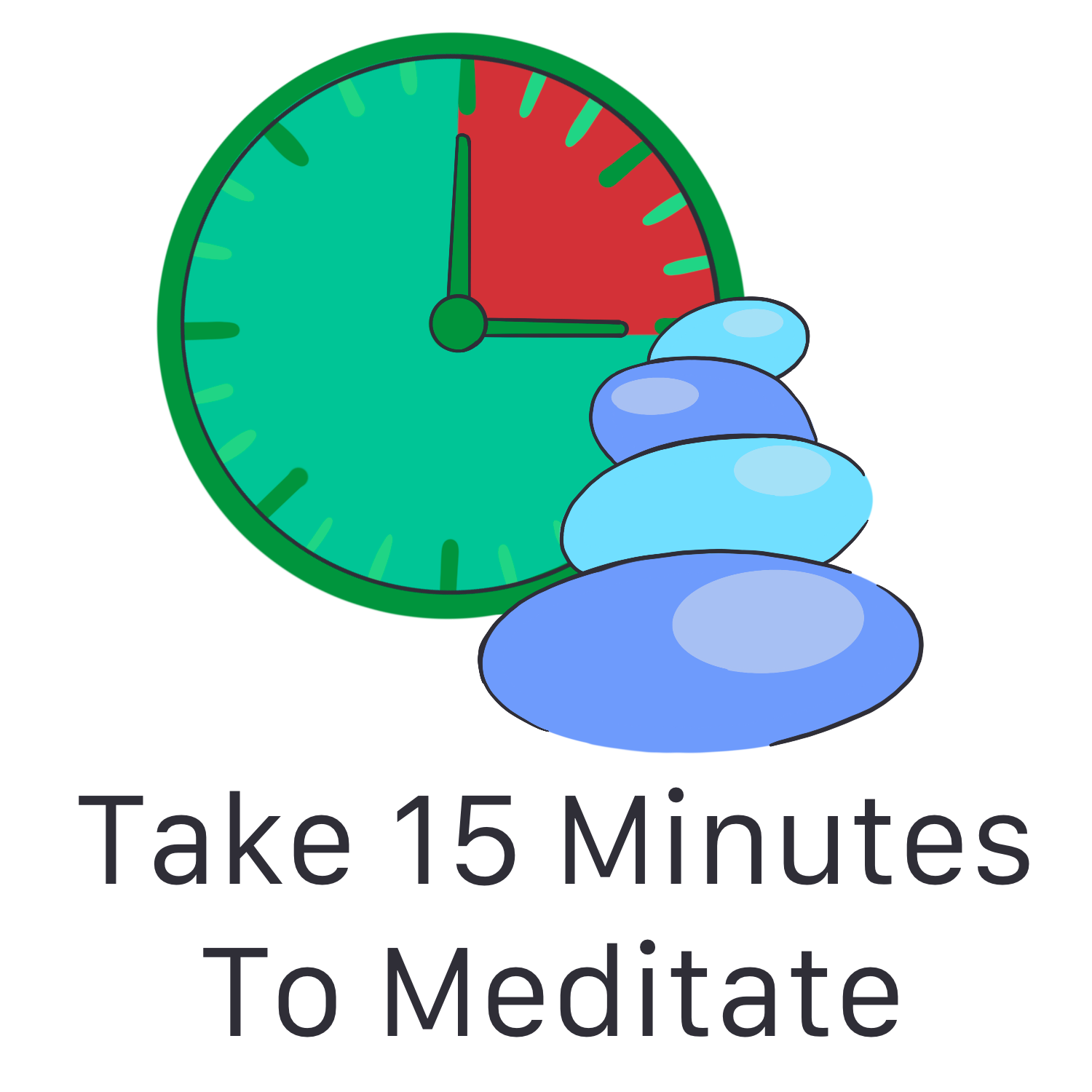 Inspirational Quote Take 15 Minutes To Meditate Motivational Sticker Vinyl Decal Motivation Stickers- 5" Vinyl Sticker Waterproof