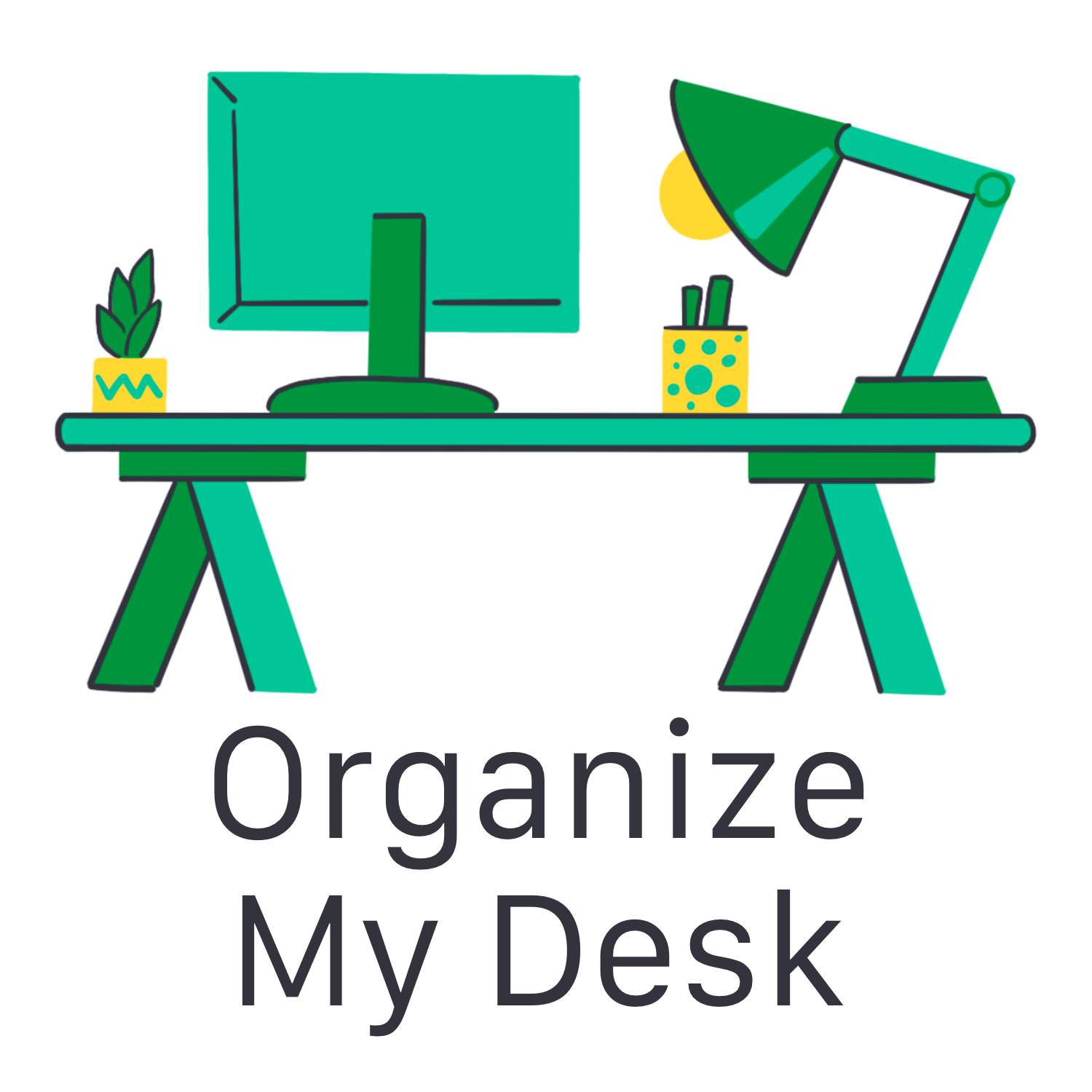 Inspirational Quote Organize MY Desk Motivational Sticker Vinyl Decal Motivation Stickers- 5" Vinyl Sticker Waterproof