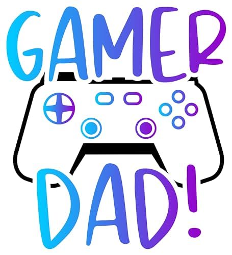 Inspirational Quote Gamer Dad Motivational Sticker Vinyl Decal Motivation Stickers- 5" Vinyl Sticker Waterproof