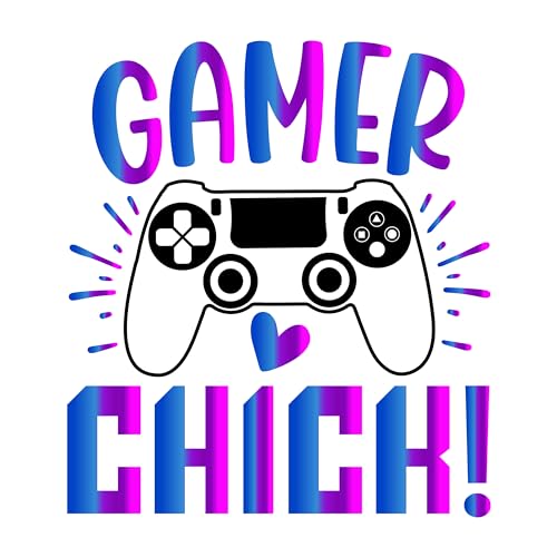 Inspirational Quote Gamer Chick Great Gift Motivational Sticker Vinyl Decal Motivation Stickers- 5" Vinyl Sticker Waterproof