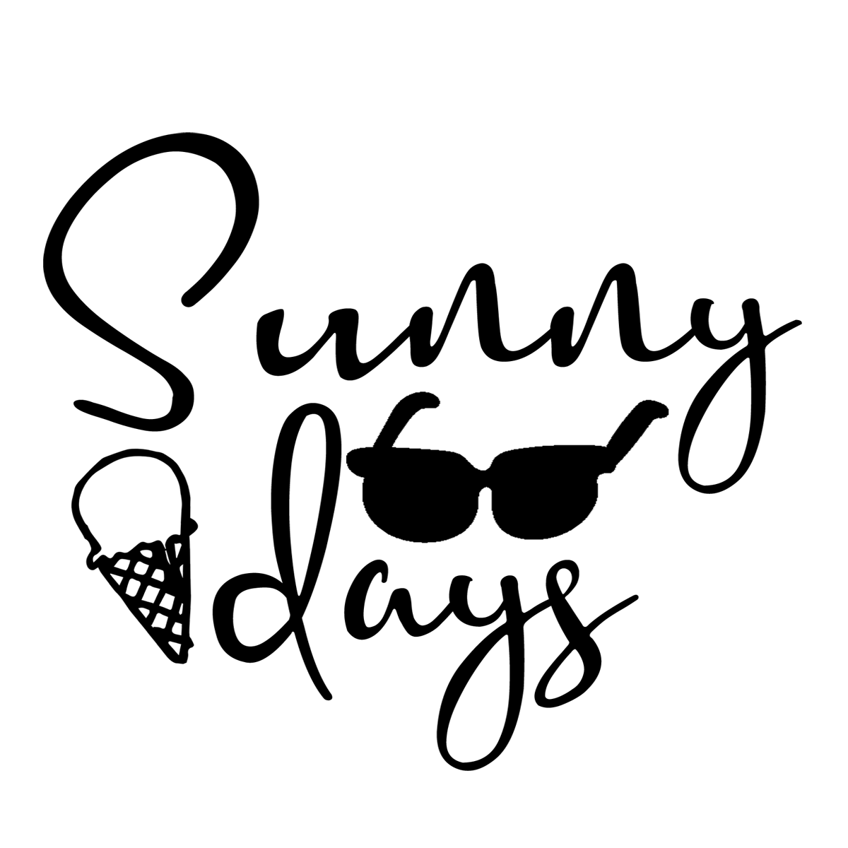 Inspirational Quote "Sunny Days" Motivational Sticker Vinyl Decal Motivation Stickers- 5" Vinyl Sticker Waterproof