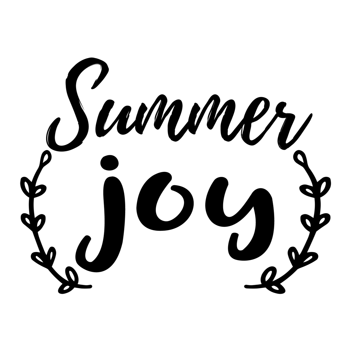 Inspirational Quote "Summer Joy" Motivational Sticker Vinyl Decal Motivation Stickers- 5" Vinyl Sticker Waterproof