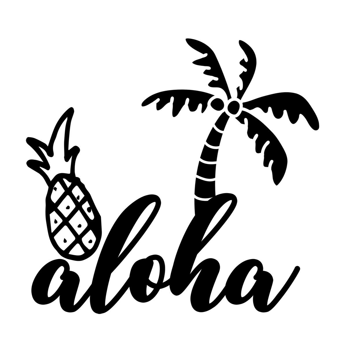 Inspirational Quote "aloha" Motivational Sticker Vinyl Decal Motivation Stickers- 5" Vinyl Sticker Waterproof