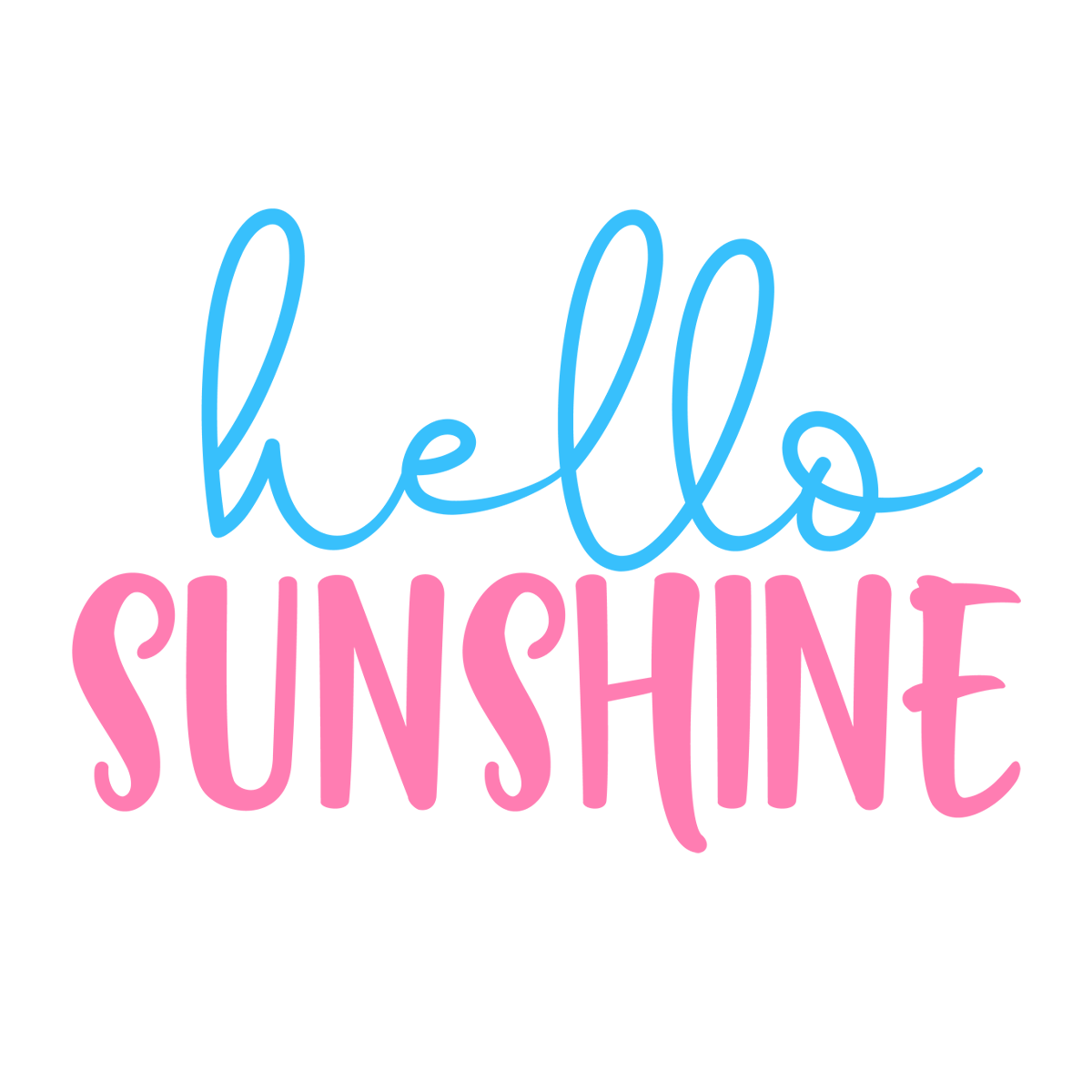 Inspirational Quote "Hello Sunshine" Motivational Sticker Vinyl Decal Motivation Stickers- 5" Vinyl Sticker Waterproof
