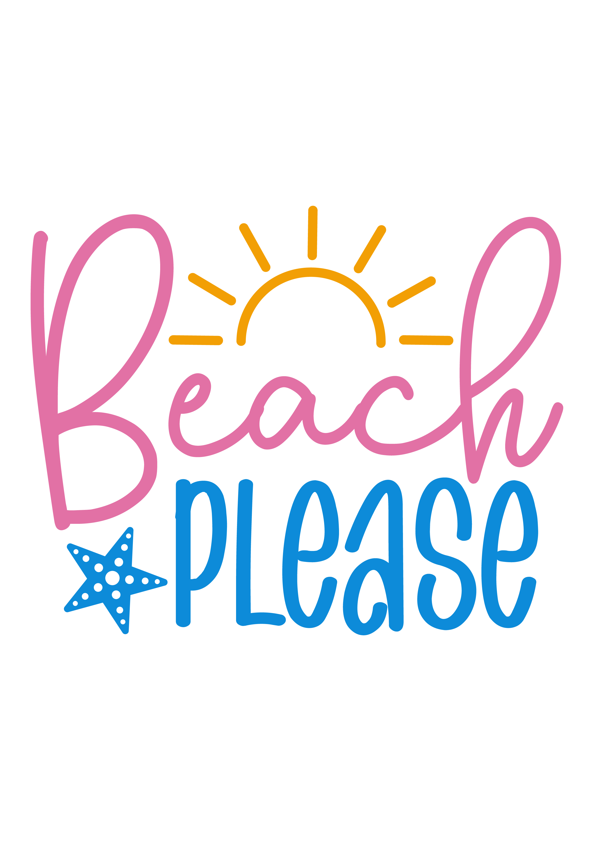 Inspirational Quote "Beach Please" Motivational Sticker Vinyl Decal Motivation Stickers- 5" Vinyl Sticker Waterproof