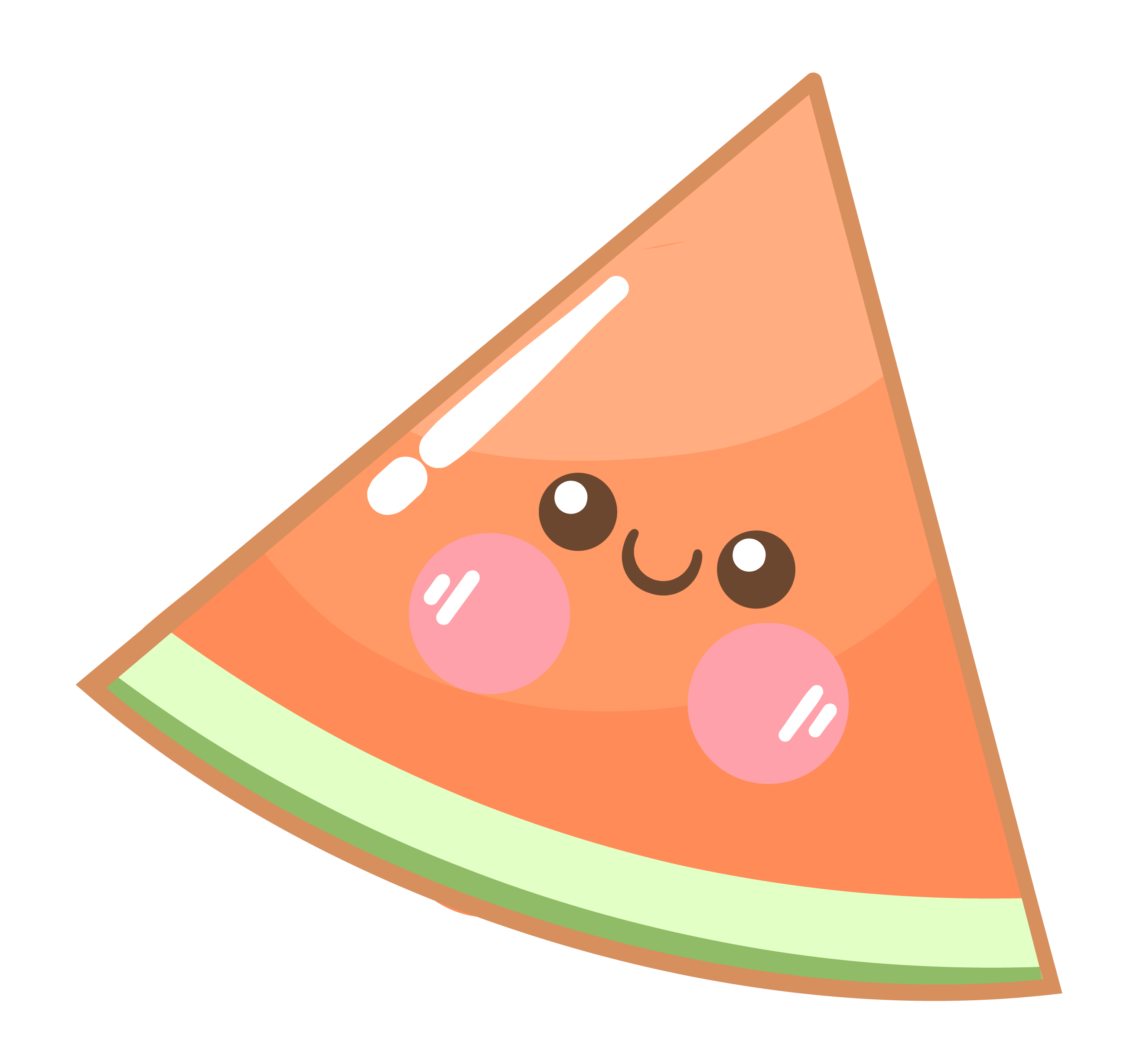 Inspirational Quote "Smily Watermelon Peice" Motivational Sticker Vinyl Decal Motivation Stickers- 5" Vinyl Sticker Waterproof