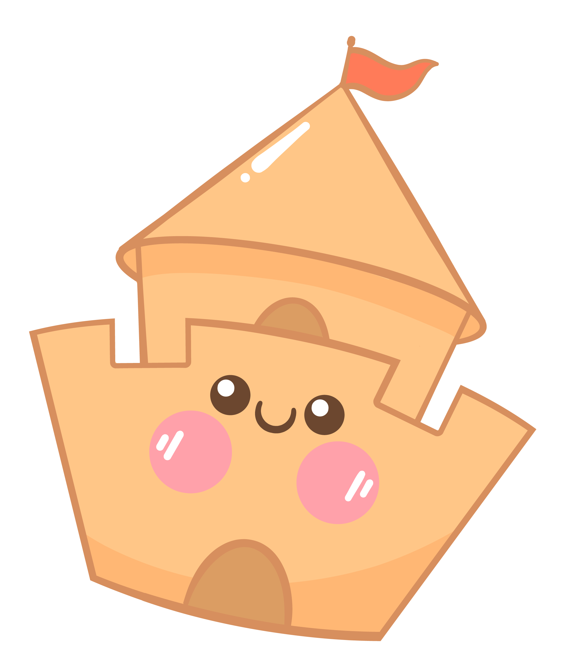 Inspirational Quote "Cute Castle" Motivational Sticker Vinyl Decal Motivation Stickers- 5" Vinyl Sticker Waterproof