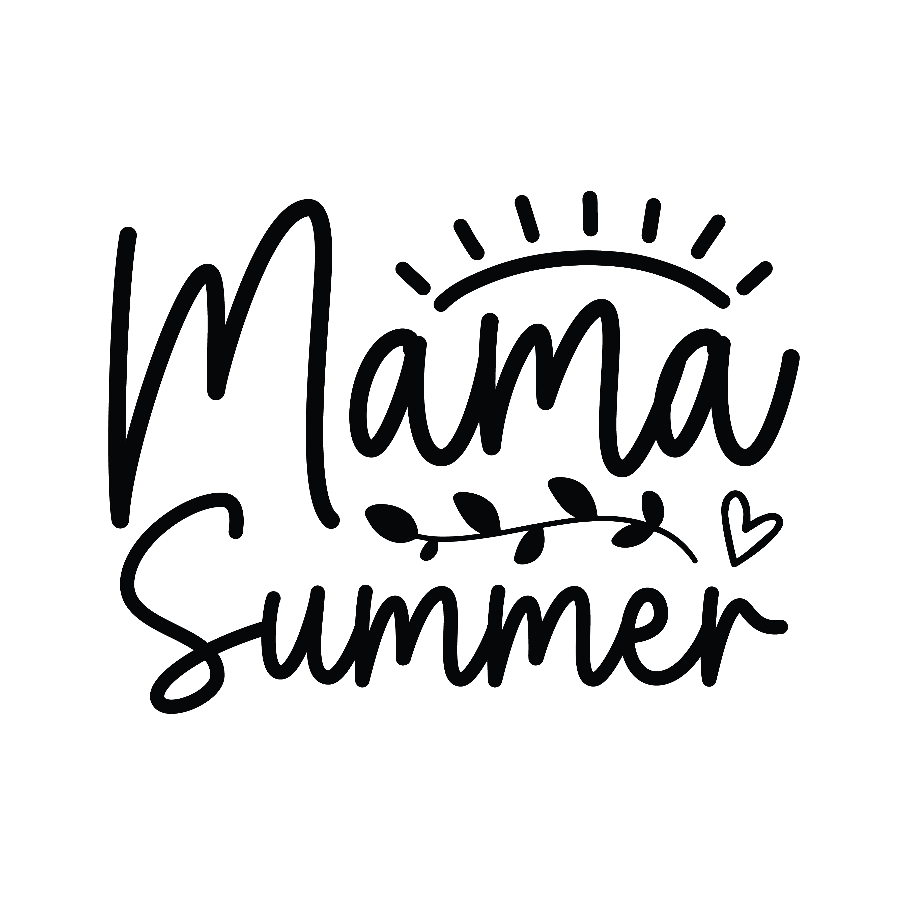 Inspirational Quote "Mama Summer" Motivational Sticker Vinyl Decal Motivation Stickers- 5" Vinyl Sticker Waterproof
