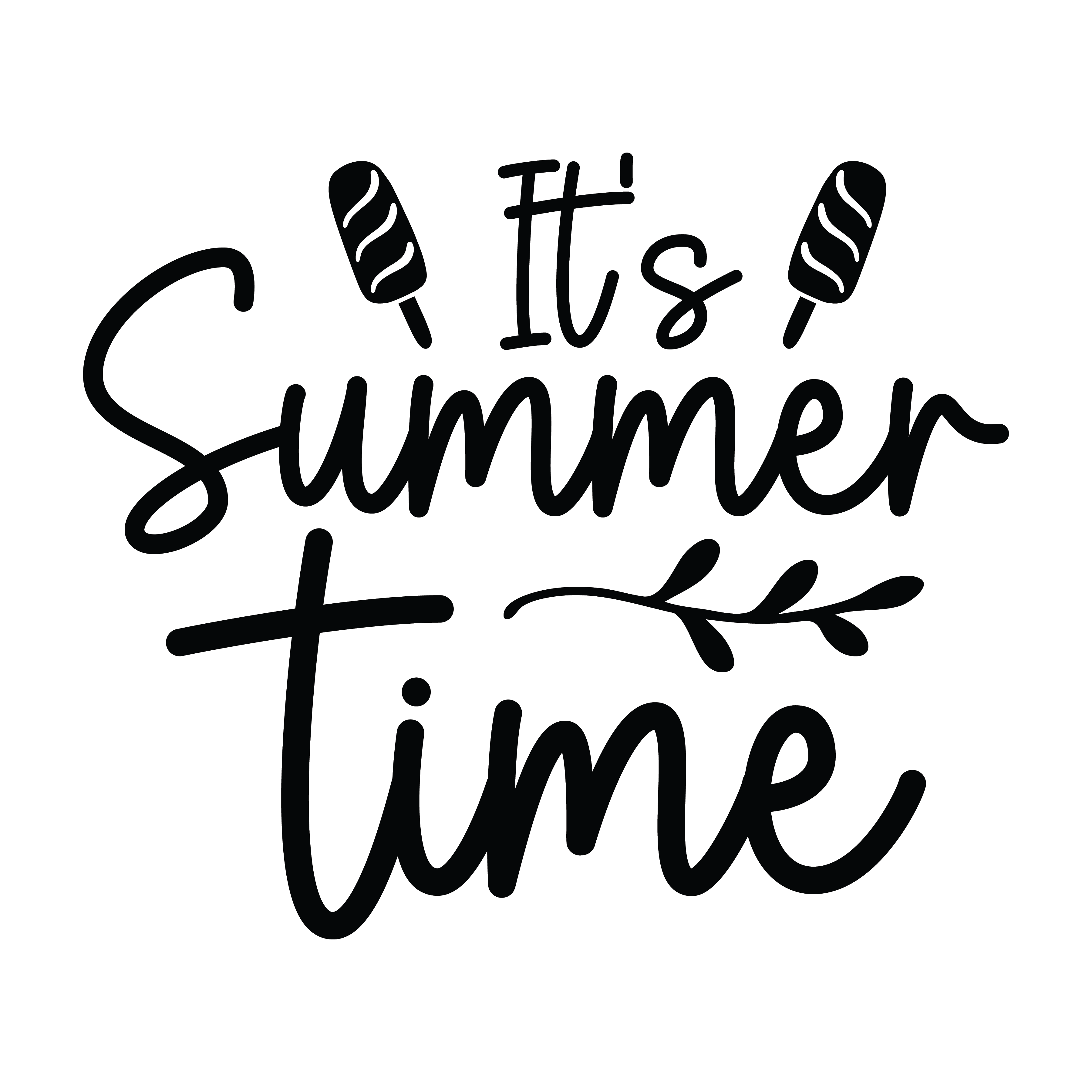 Inspirational Quote "It's Summer Time" Motivational Sticker Vinyl Decal Motivation Stickers- 5" Vinyl Sticker Waterproof