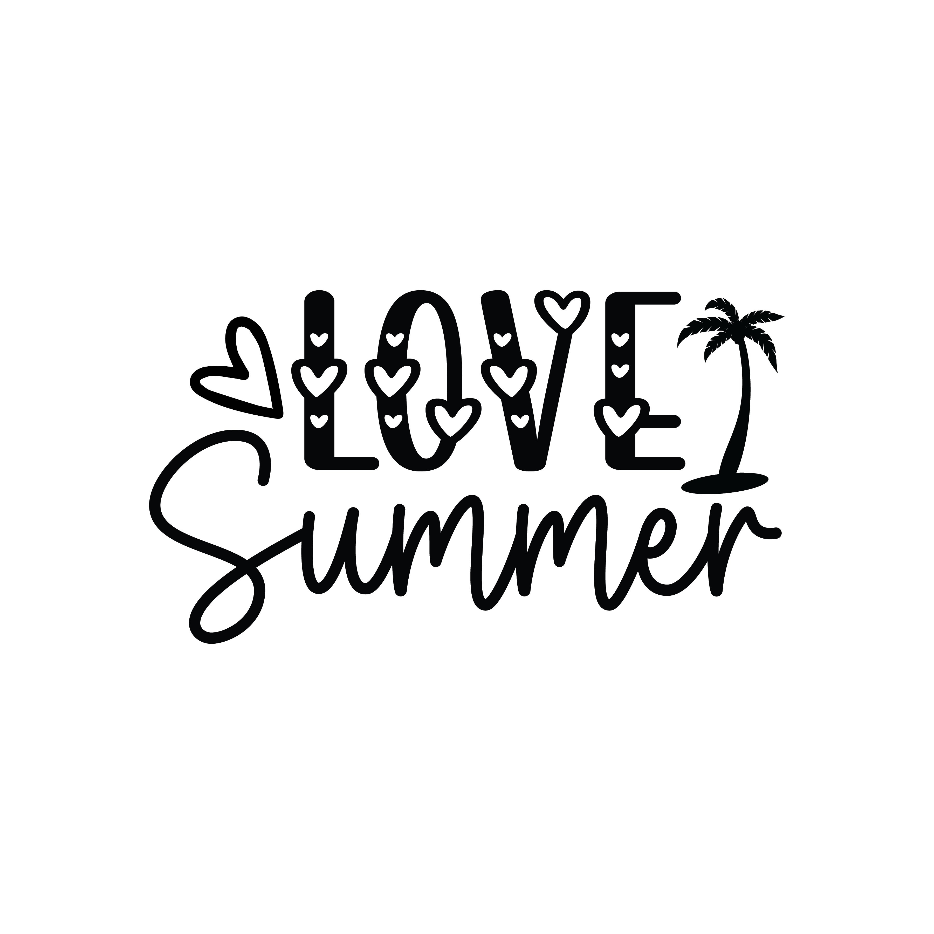 Inspirational Quote "Love Summer" Motivational Sticker Vinyl Decal Motivation Stickers- 5" Vinyl Sticker Waterproof