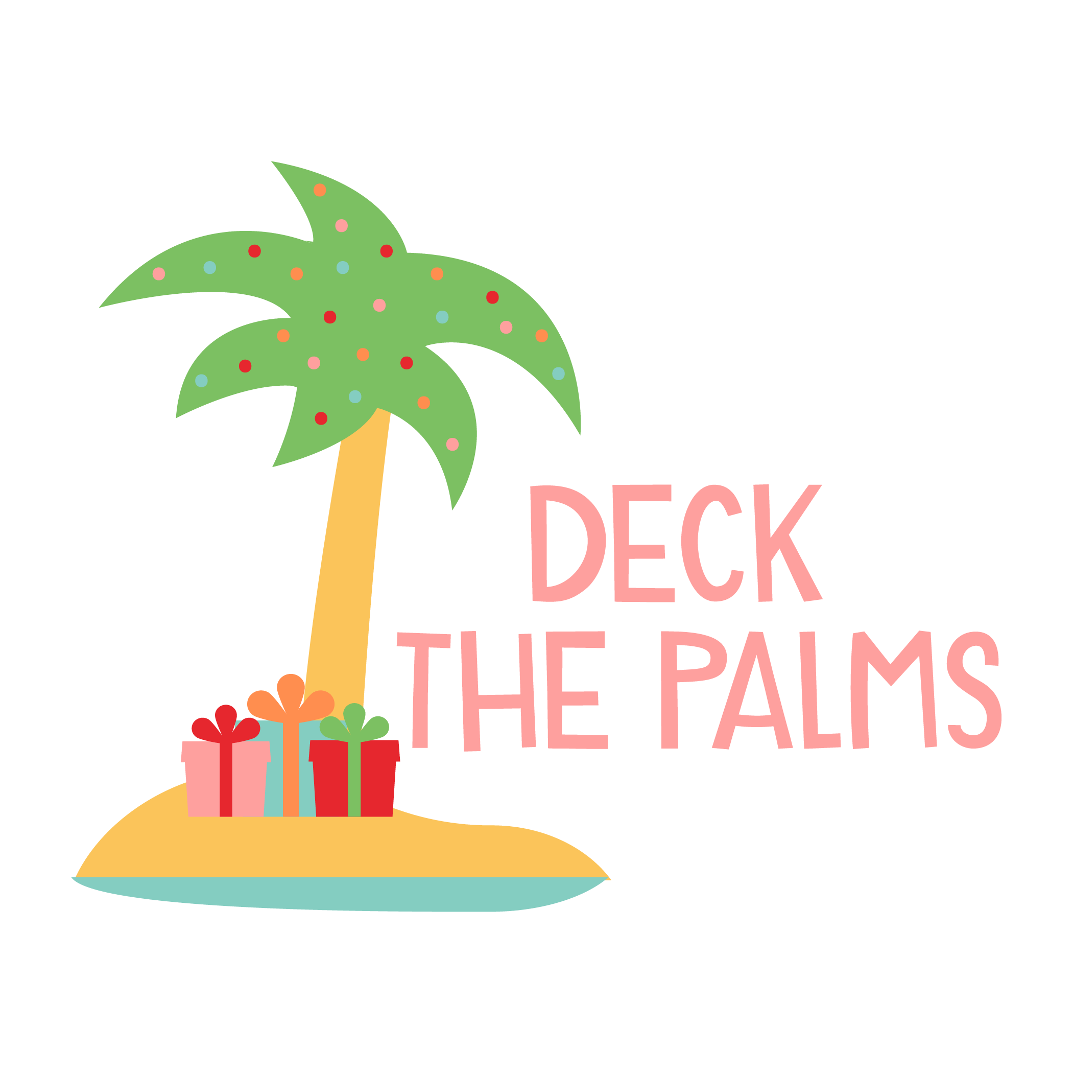 Inspirational Quote "Deck the Palms" Motivational Sticker Vinyl Decal Motivation Stickers- 5" Vinyl Sticker Waterproof