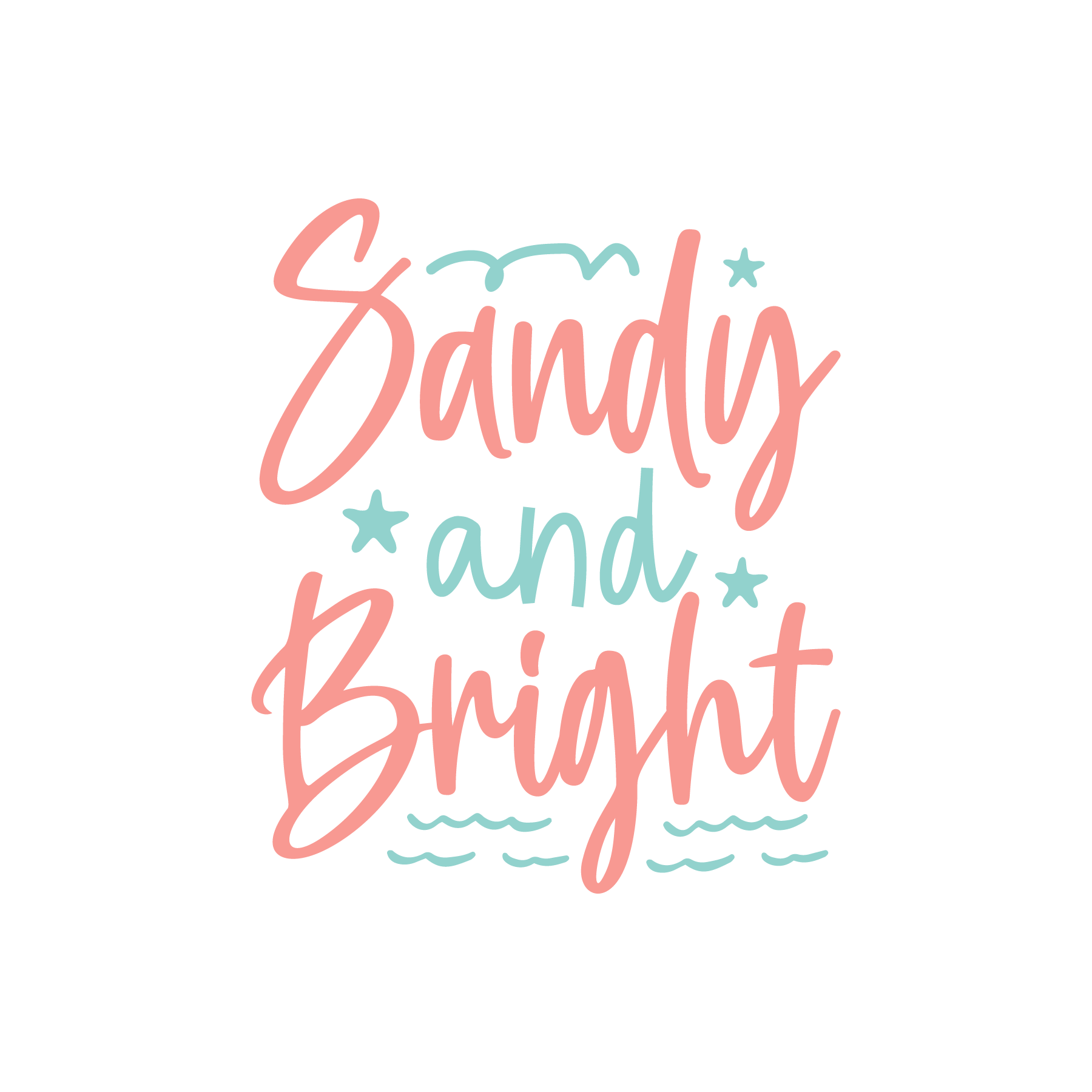 Inspirational Quote "Sandy and Bright Sticker" Motivational Sticker Vinyl Decal Motivation Stickers- 5" Vinyl Sticker Waterproof