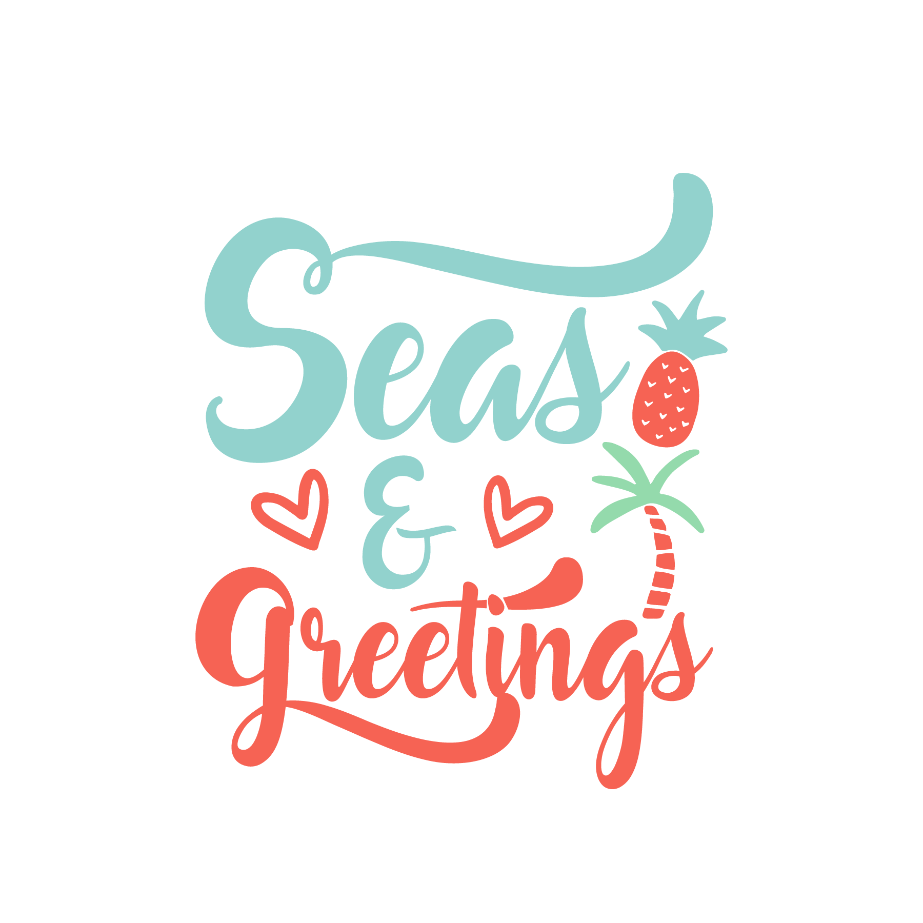 Inspirational Quote "Seas and Greetings Sticker" Motivational Sticker Vinyl Decal Motivation Stickers- 5" Vinyl Sticker Waterproof