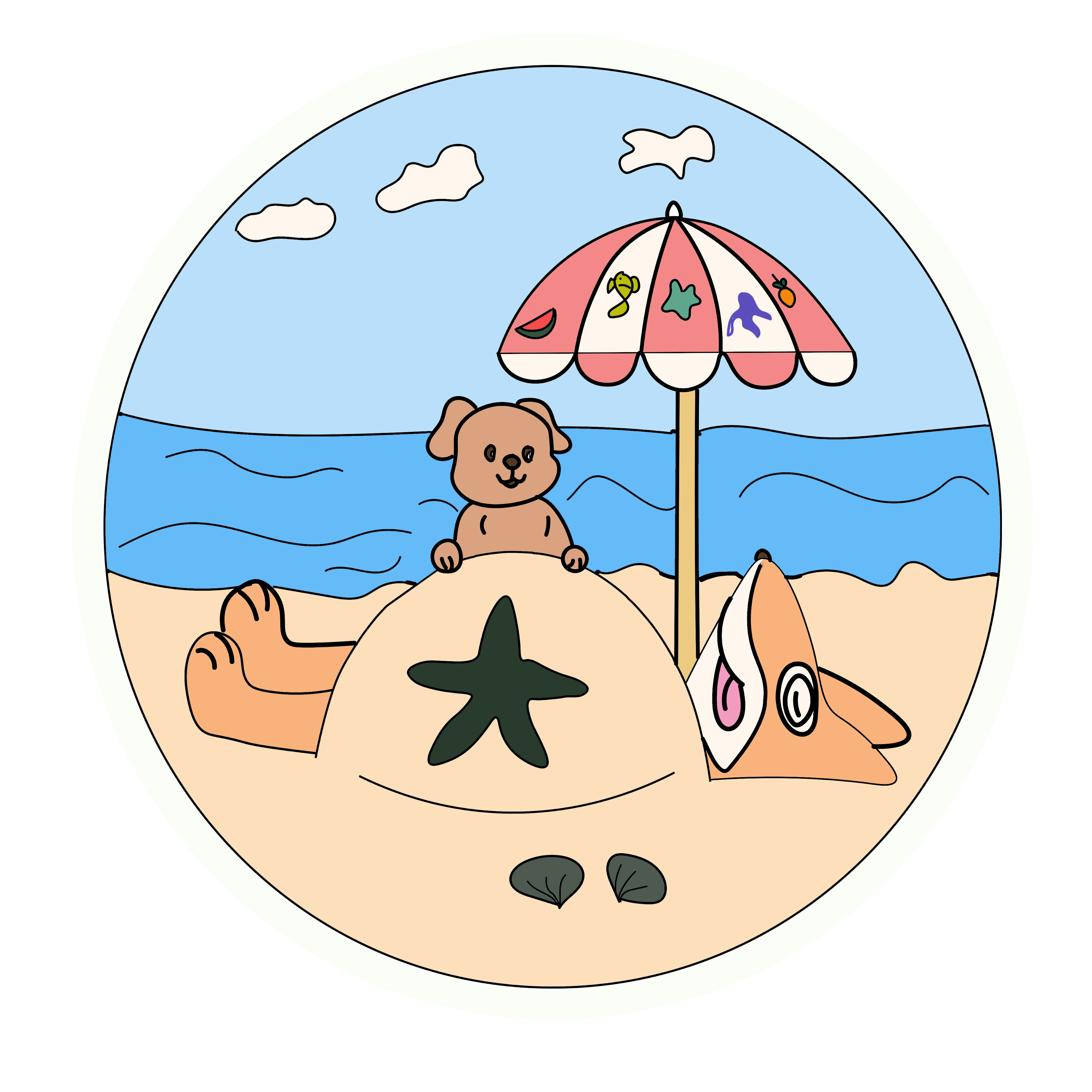 Inspirational Quote "Dog on The Beach" Motivational Sticker Vinyl Decal Motivation Stickers- 5" Vinyl Sticker Waterproof