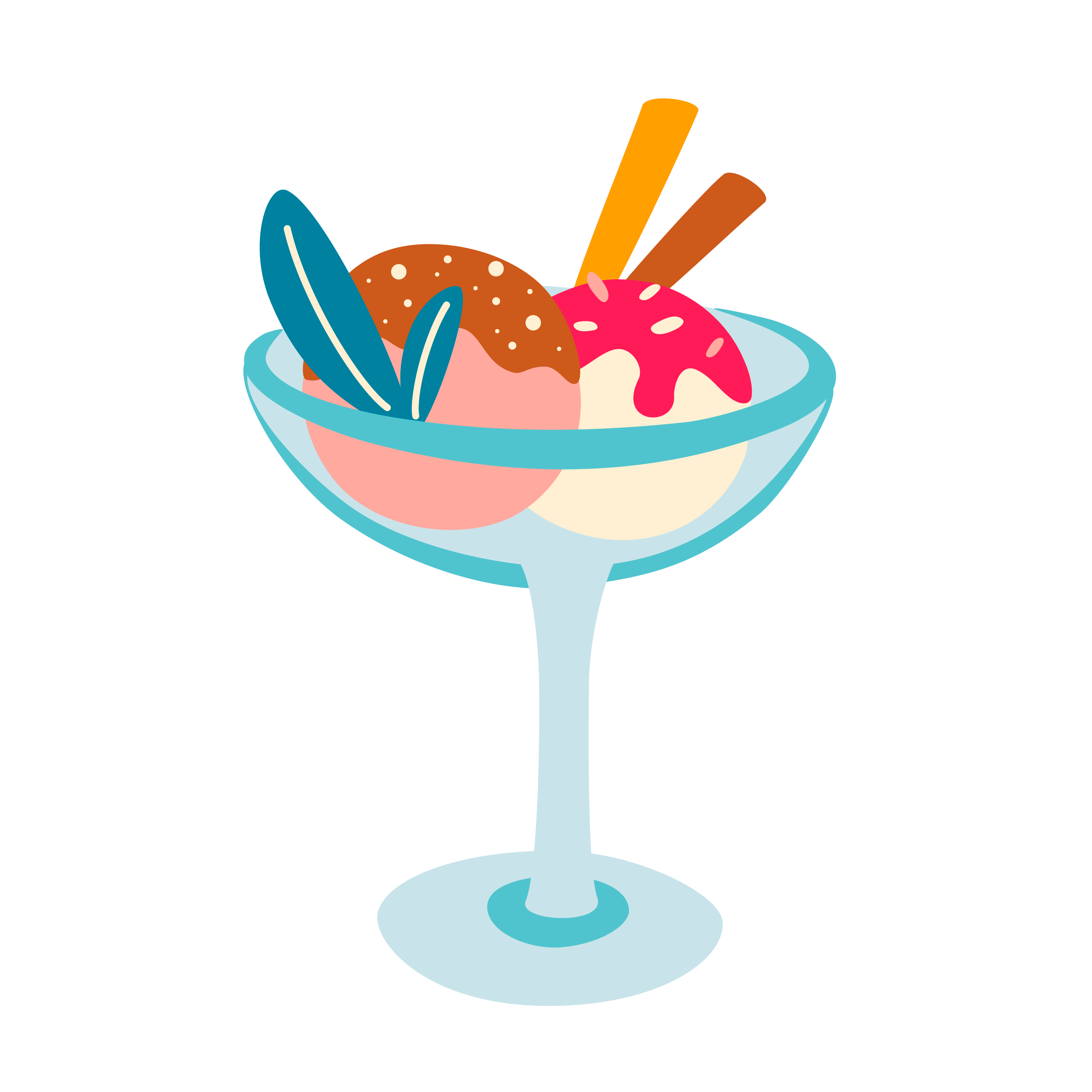 Inspirational Quote "Ice cream in a Bowl" Motivational Sticker Vinyl Decal Motivation Stickers- 5" Vinyl Sticker Waterproof