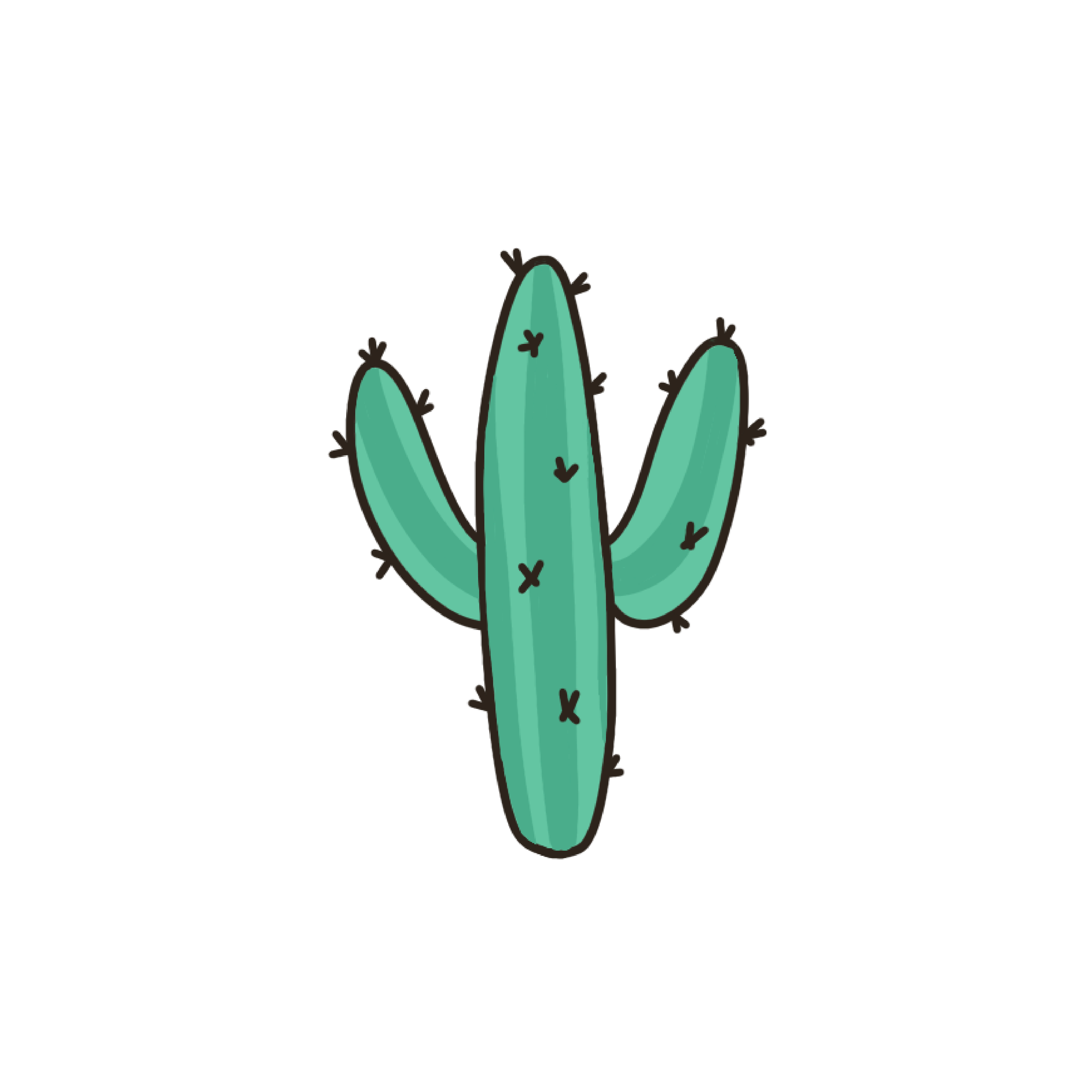 Inspirational Quote "Cactus" Motivational Sticker Vinyl Decal Motivation Stickers- 5" Vinyl Sticker Waterproof