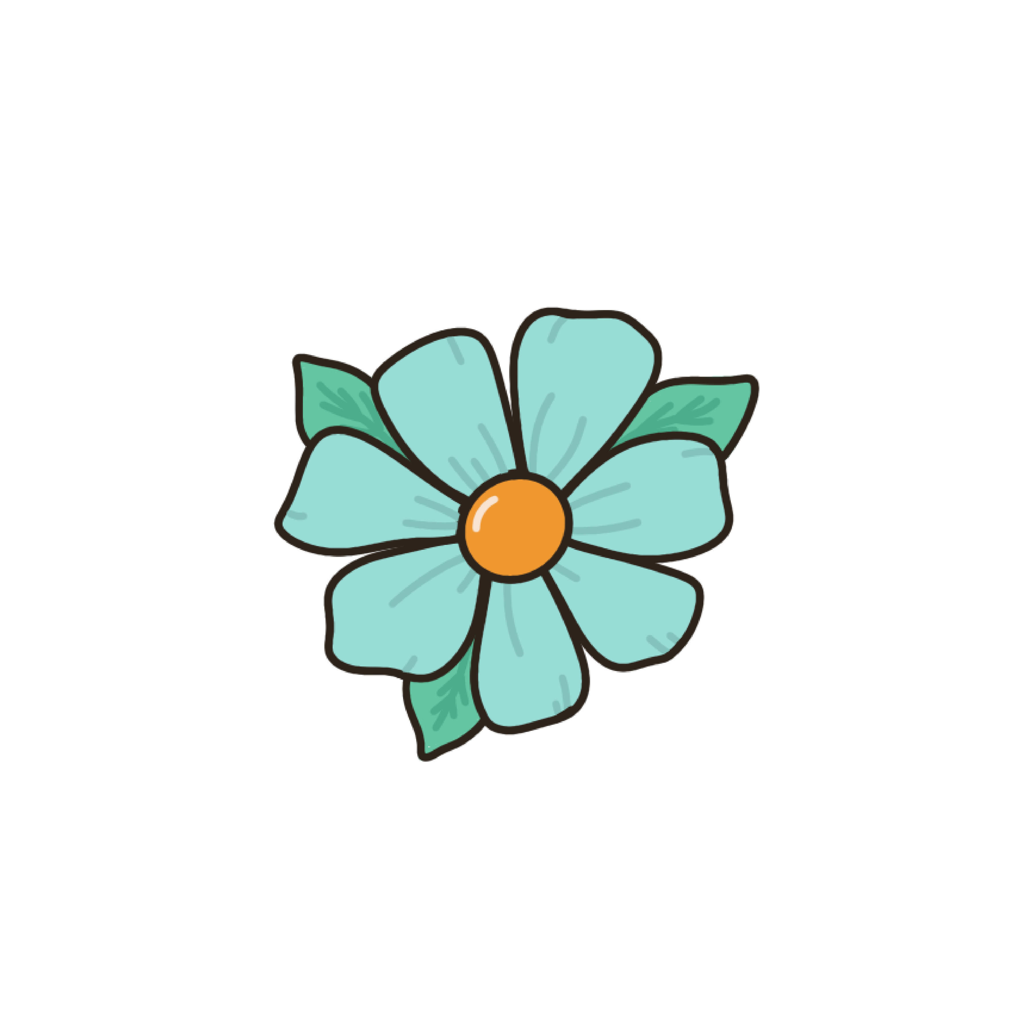 Inspirational Quote "Blue Flower" Motivational Sticker Vinyl Decal Motivation Stickers- 5" Vinyl Sticker Waterproof