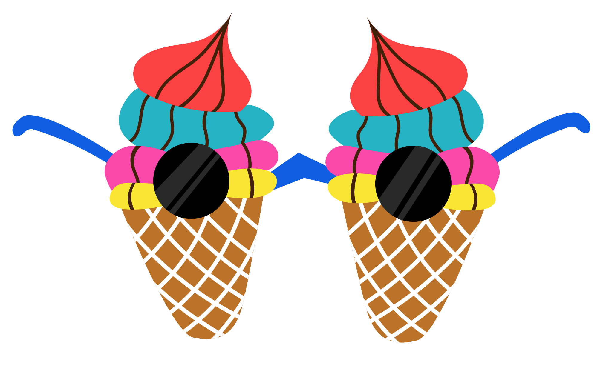 Inspirational Quote "Cone Icecream Sunglasses" Motivational Sticker Vinyl Decal Motivation Stickers- 5" Vinyl Sticker Waterproof