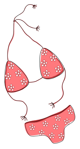 Inspirational Quote "Pink Bikini" Motivational Sticker Vinyl Decal Motivation Stickers- 5" Vinyl Sticker Waterproof