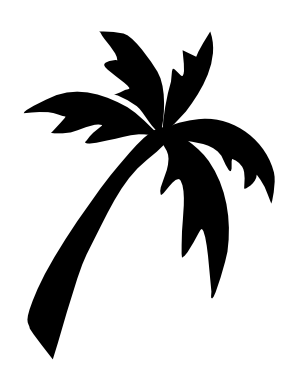 Inspirational Quote "Black Palm Tree" Motivational Sticker Vinyl Decal Motivation Stickers- 5" Vinyl Sticker Waterproof