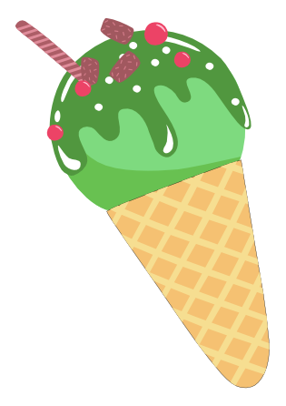 Inspirational Quote "Green Cone Icecream" Motivational Sticker Vinyl Decal Motivation Stickers- 5" Vinyl Sticker Waterproof