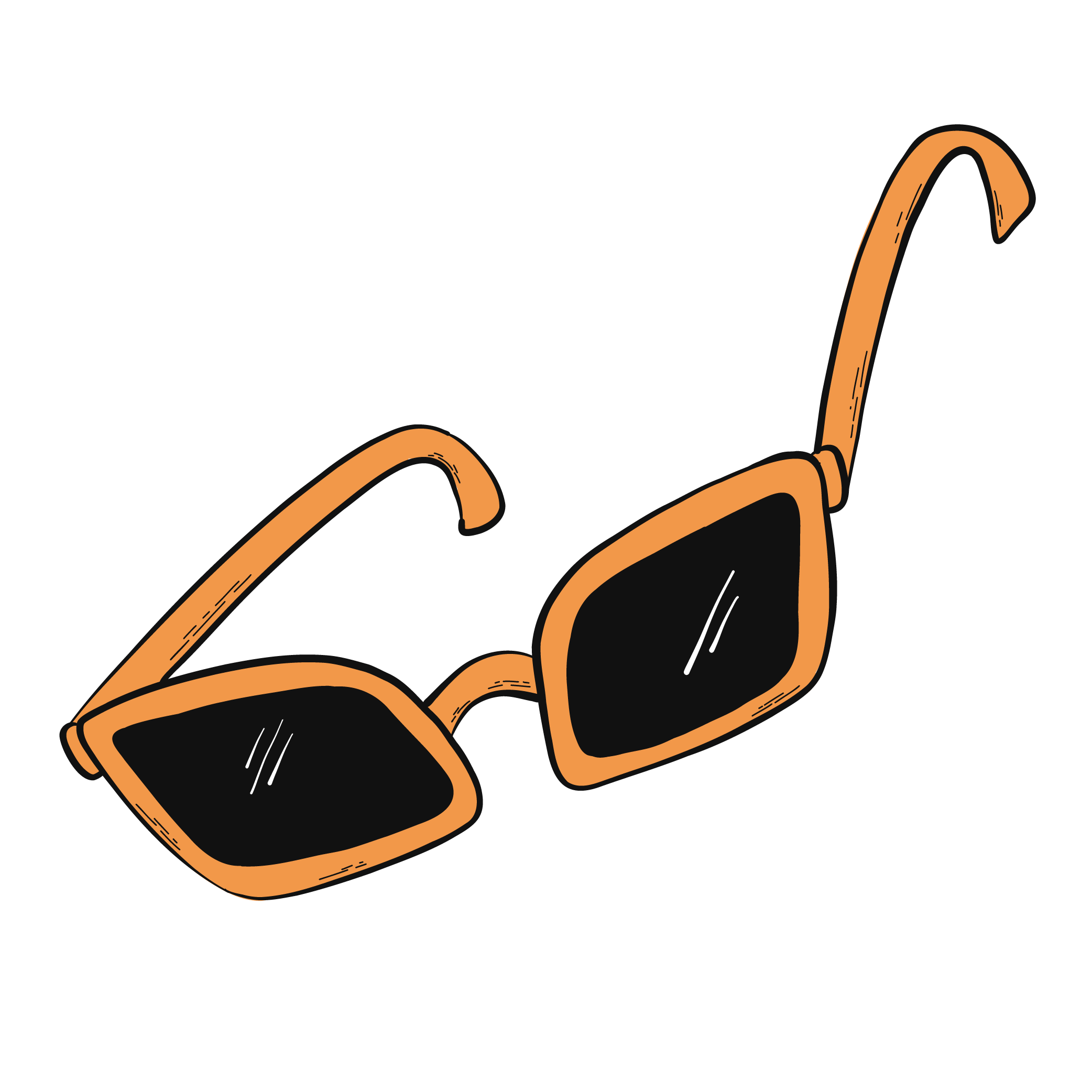 Inspirational Quote "Orange Sunglasses" Motivational Sticker Vinyl Decal Motivation Stickers- 5" Vinyl Sticker Waterproof