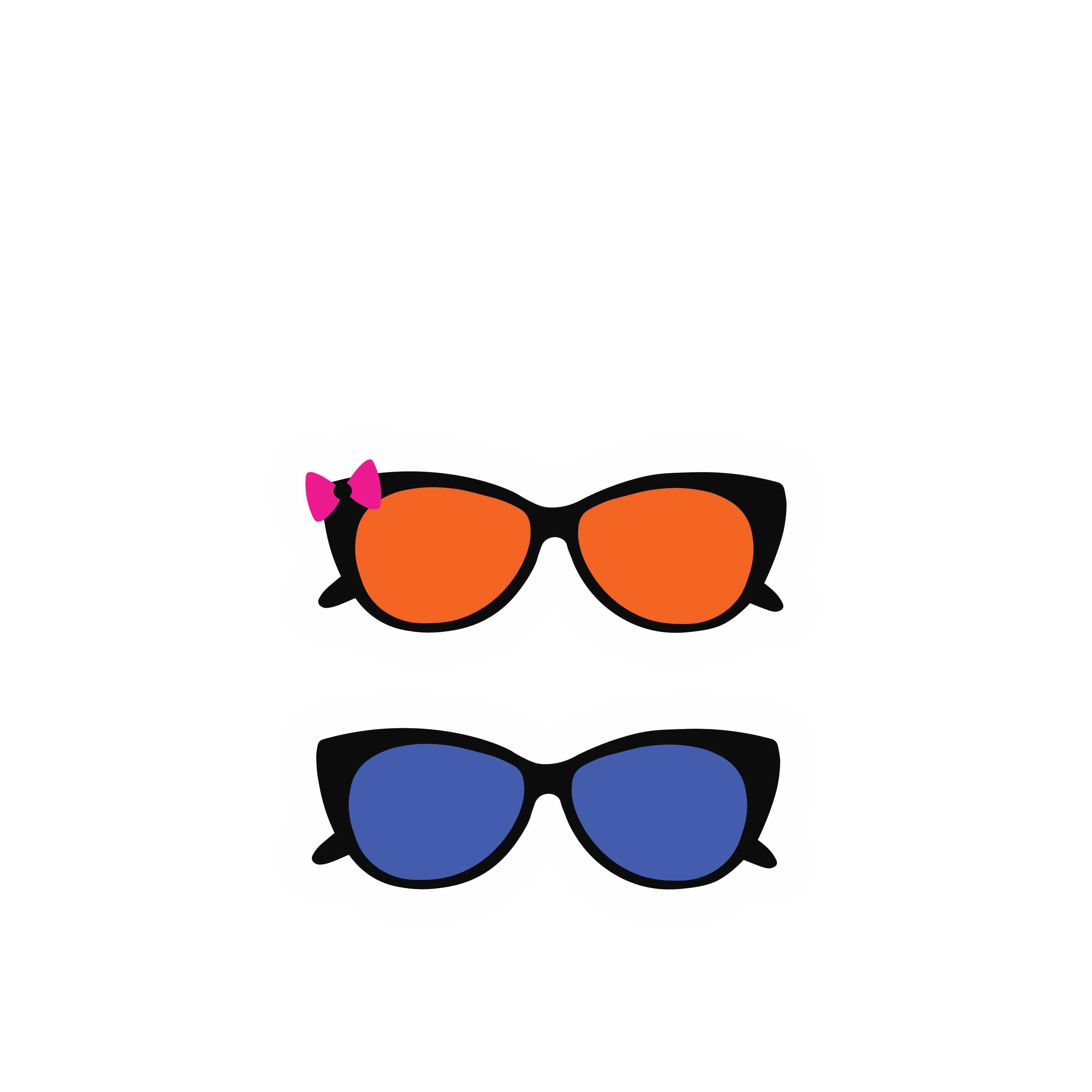 Inspirational Quote "Orange and Blue Sunglasses" Motivational Sticker Vinyl Decal Motivation Stickers- 5" Vinyl Sticker Waterproof