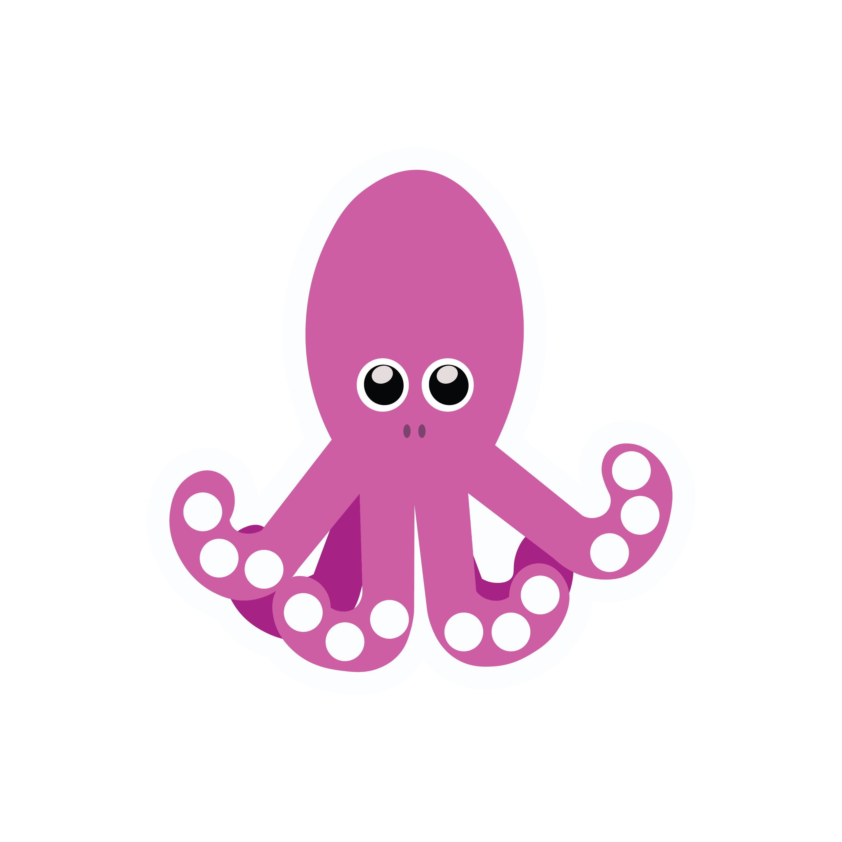 Inspirational Quote "Cute Pink Octopus" Motivational Sticker Vinyl Decal Motivation Stickers- 5" Vinyl Sticker Waterproof