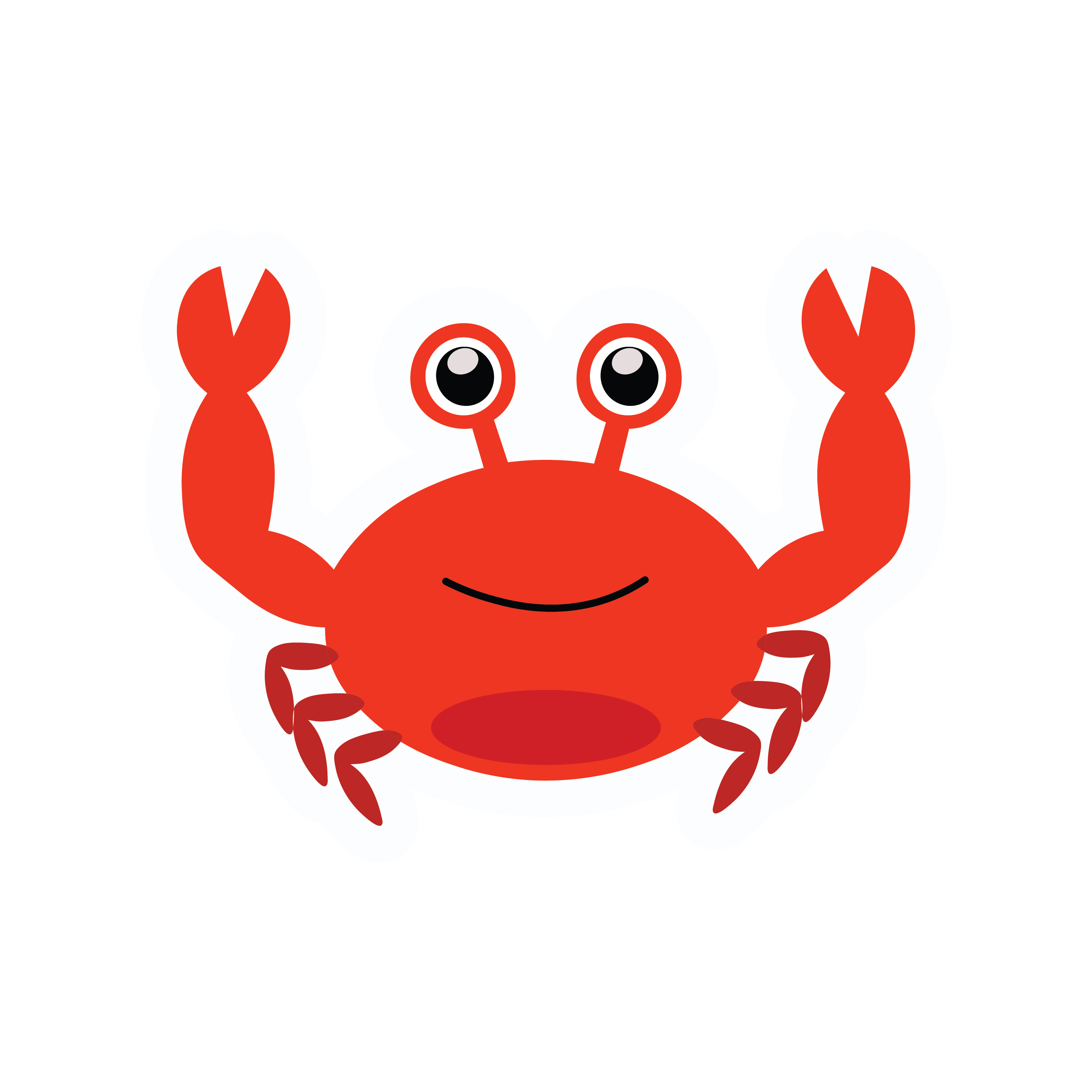 Inspirational Quote "Cute Crab" Motivational Sticker Vinyl Decal Motivation Stickers- 5" Vinyl Sticker Waterproof