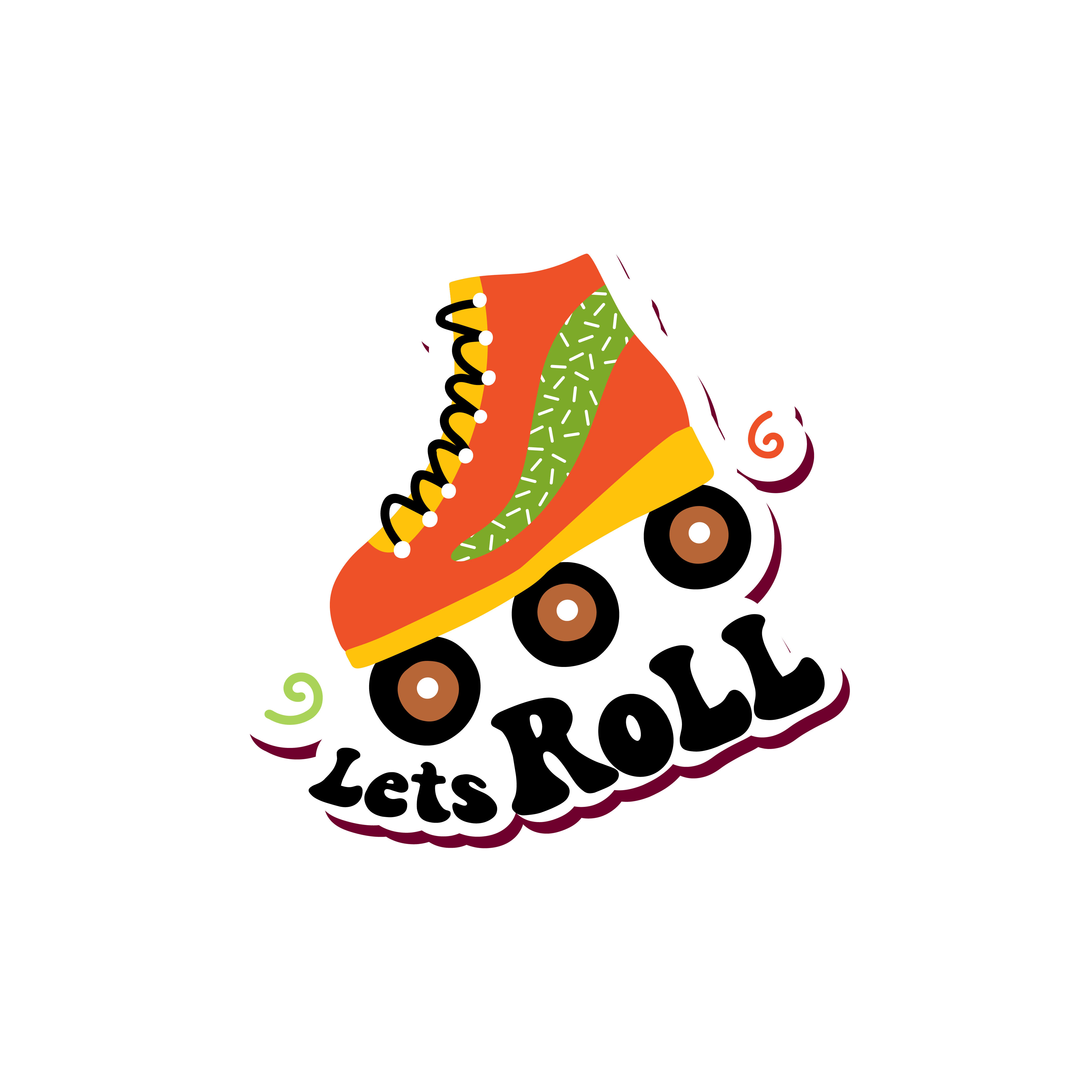 Inspirational Quote "Lets Roll" Motivational Sticker Vinyl Decal Motivation Stickers- 5" Vinyl Sticker Waterproof