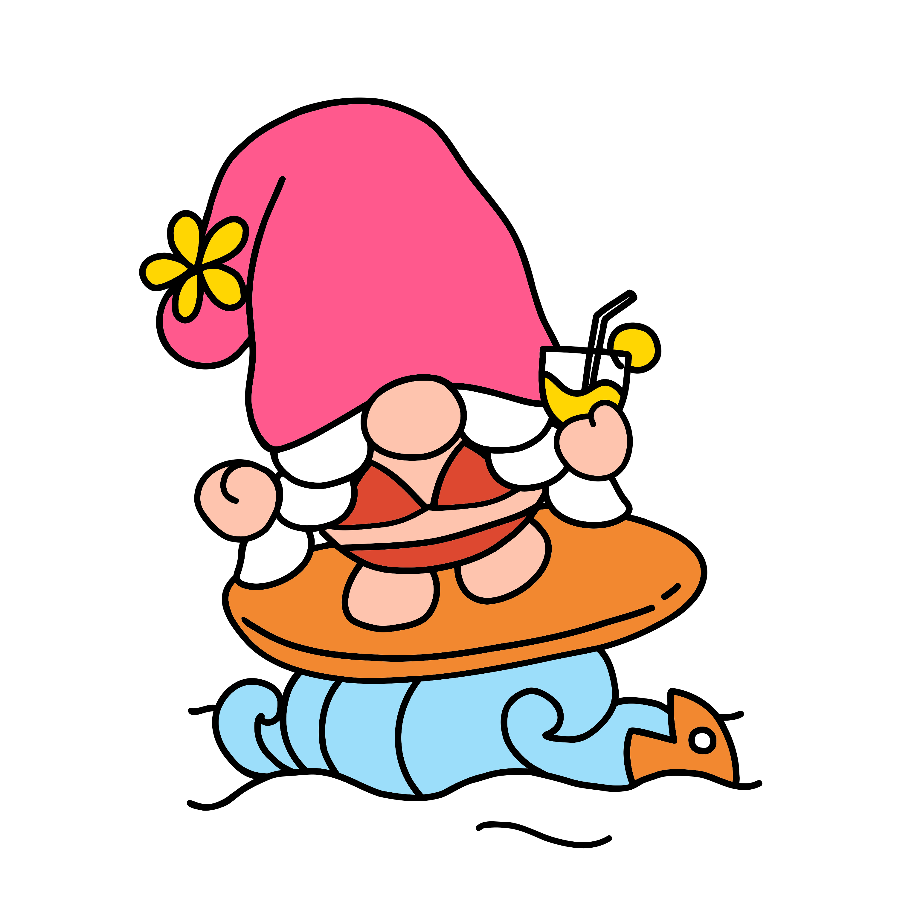 Inspirational Quote "Gnomes in Red Bikini" Motivational Sticker Vinyl Decal Motivation Stickers- 5" Vinyl Sticker Waterproof