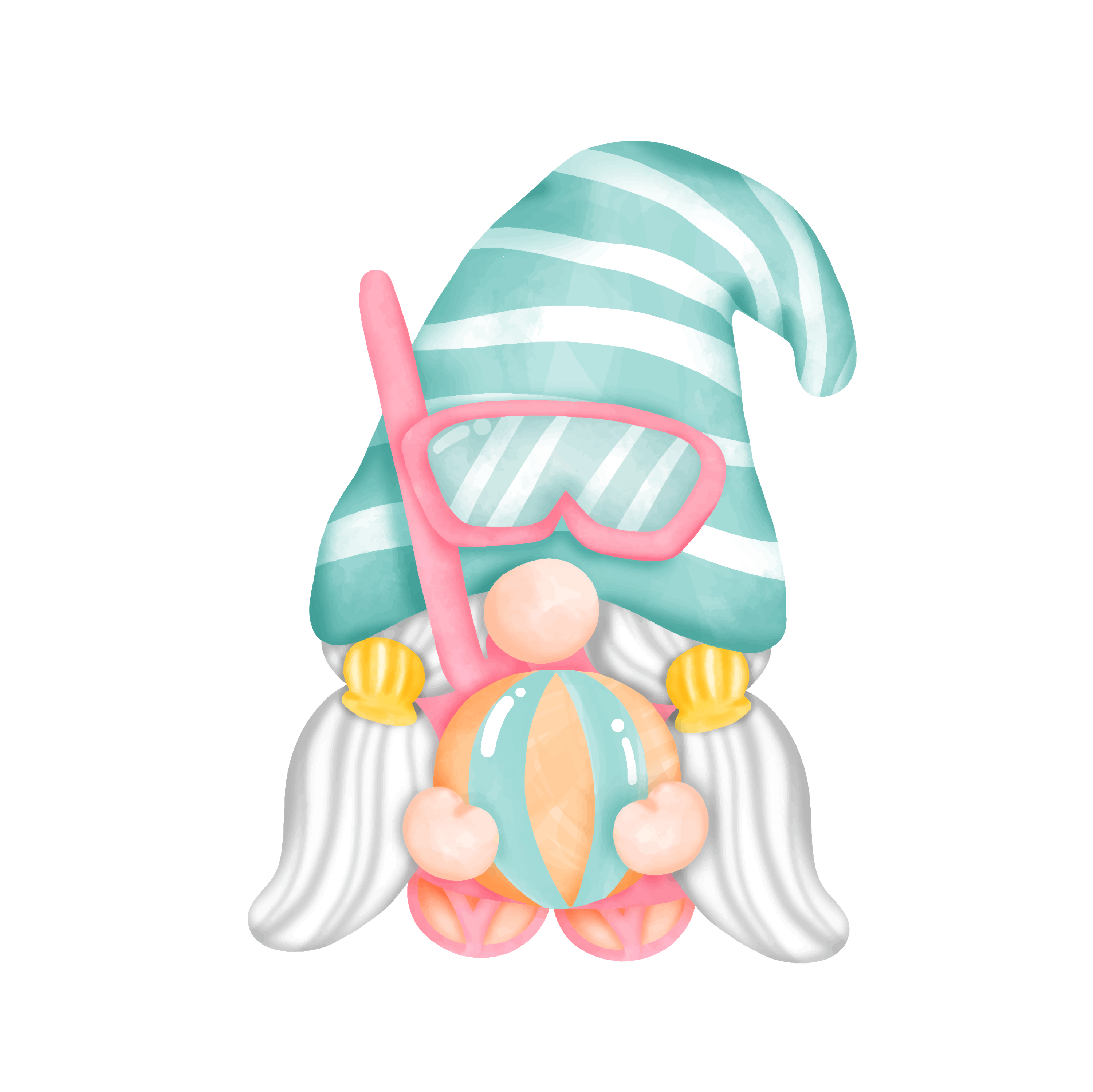Inspirational Quote "Gnomes with Beach Ball" Motivational Sticker Vinyl Decal Motivation Stickers- 5" Vinyl Sticker Waterproof