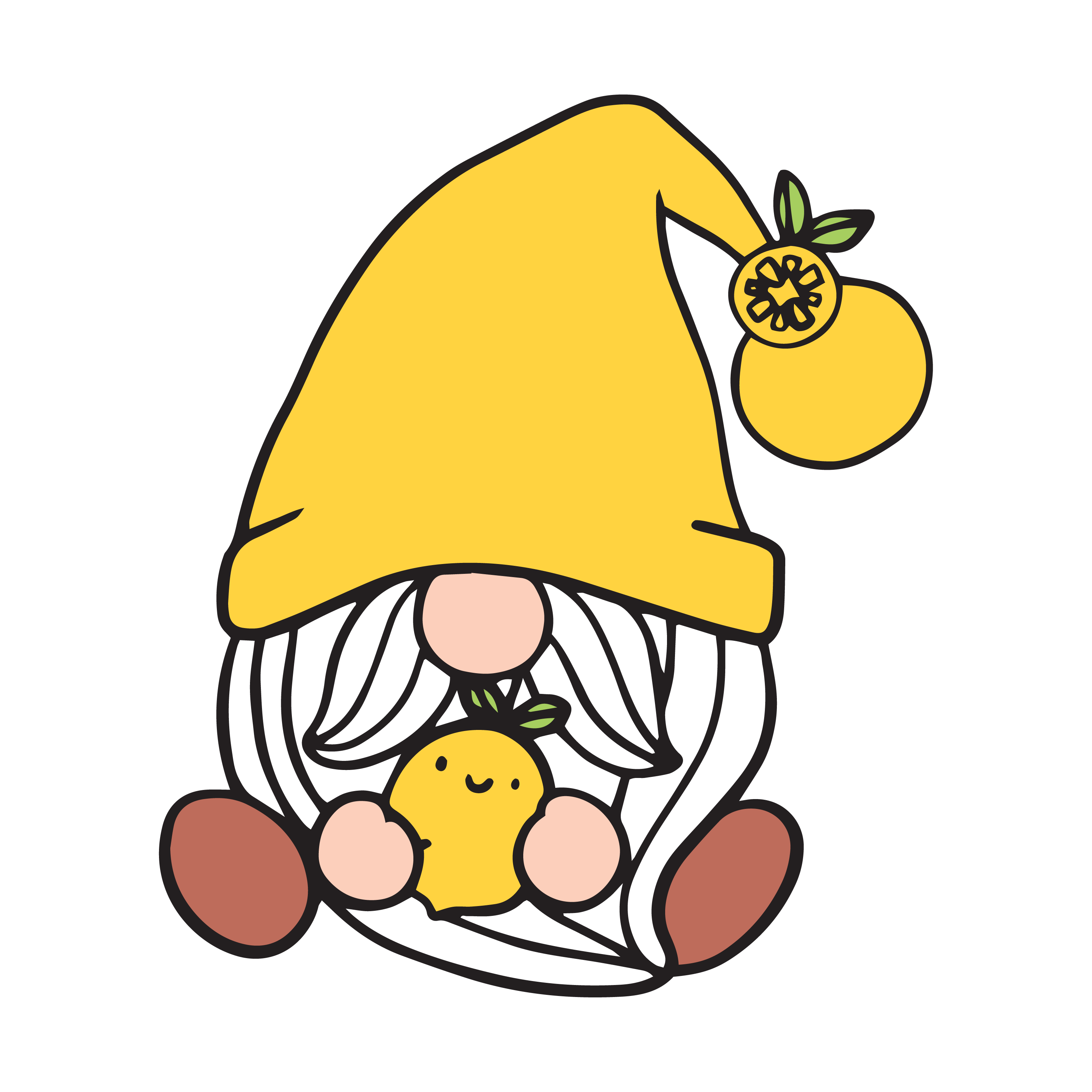 Inspirational Quote "Gnomes with Lemon" Motivational Sticker Vinyl Decal Motivation Stickers- 5" Vinyl Sticker Waterproof