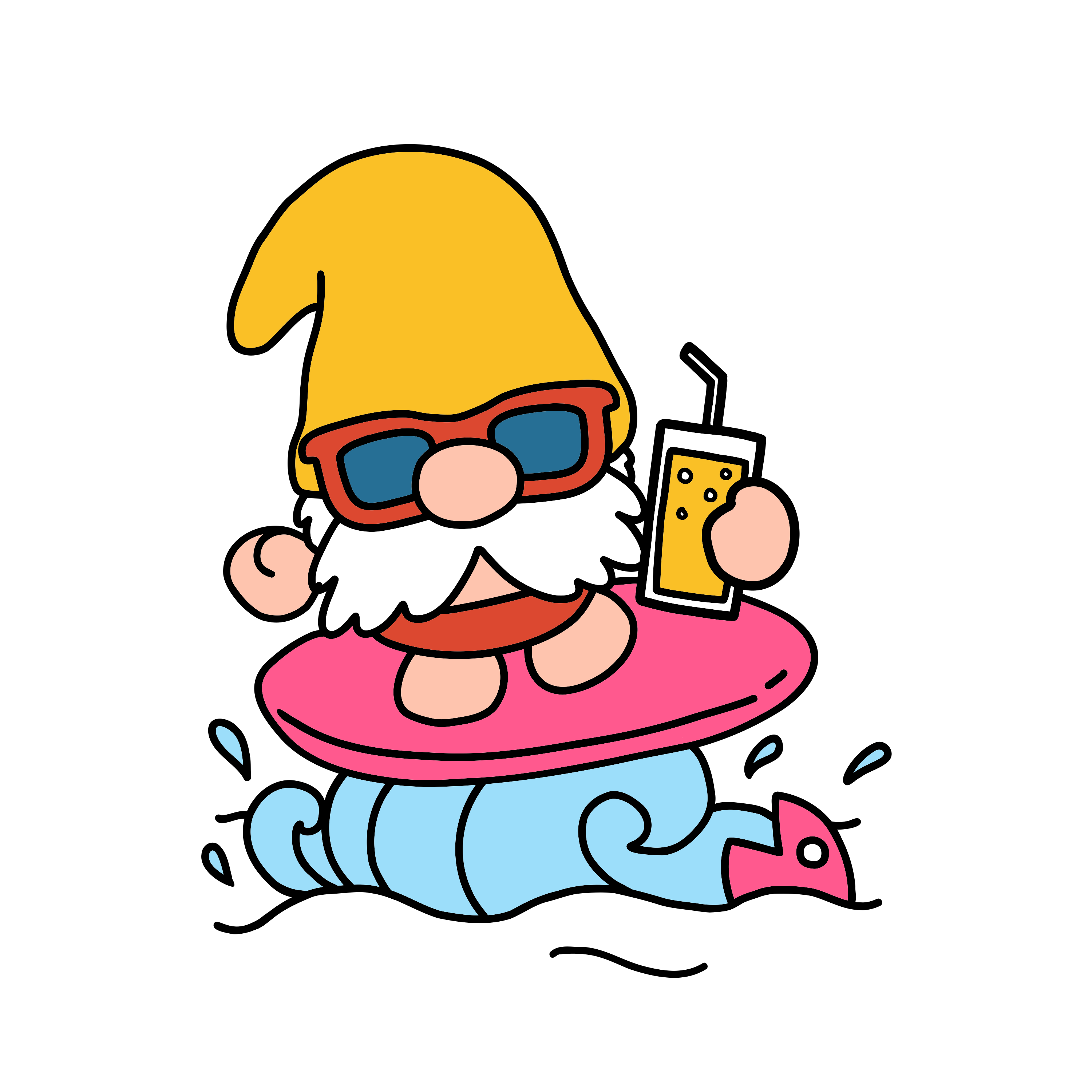 Inspirational Quote "Gnomes with Sunglasses" Motivational Sticker Vinyl Decal Motivation Stickers- 5" Vinyl Sticker Waterproof