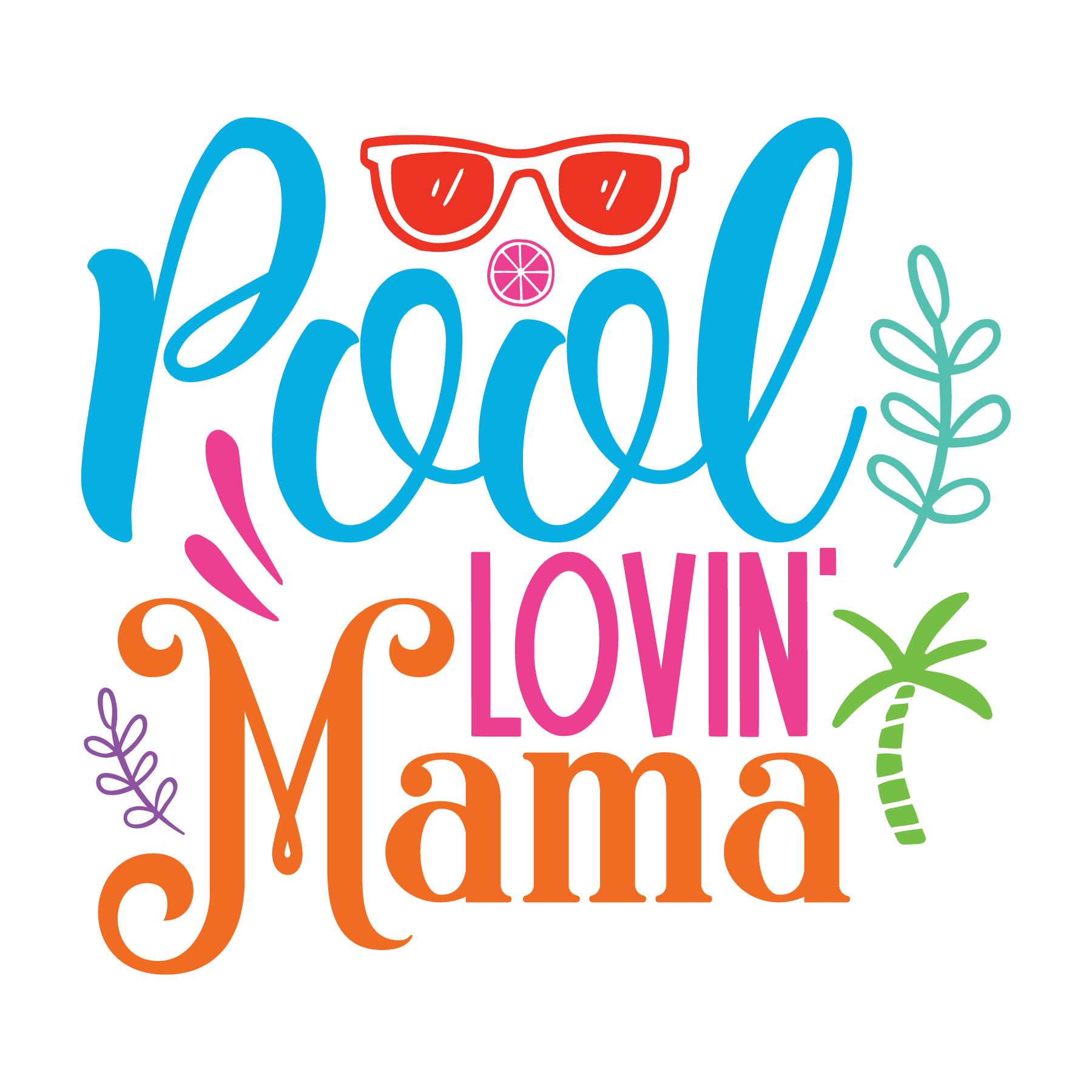 Inspirational Quote "Pool Lovin Mama" Motivational Sticker Vinyl Decal Motivation Stickers- 5" Vinyl Sticker Waterproof