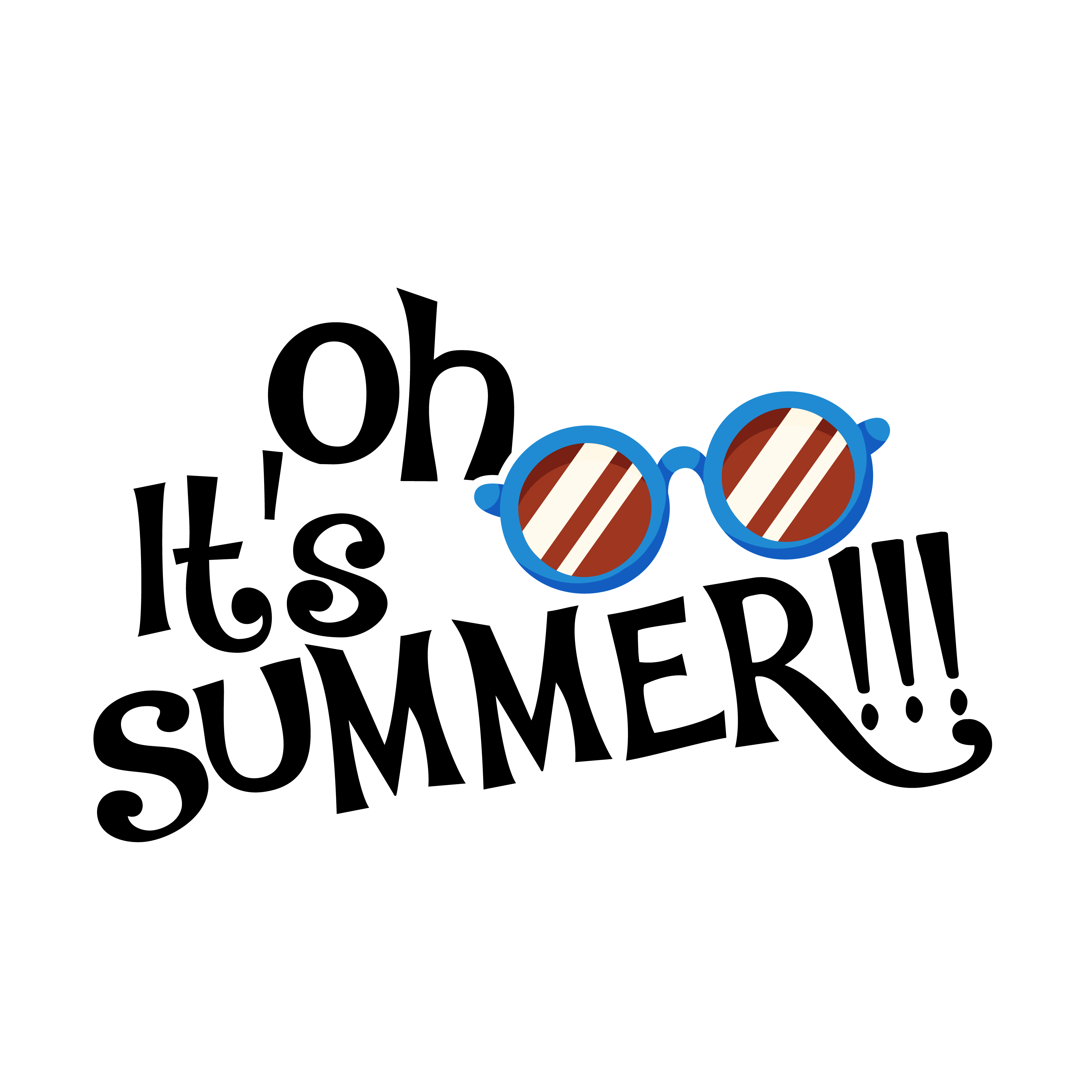 Inspirational Quote "Oh It's Summer" Motivational Sticker Vinyl Decal Motivation Stickers- 5" Vinyl Sticker Waterproof