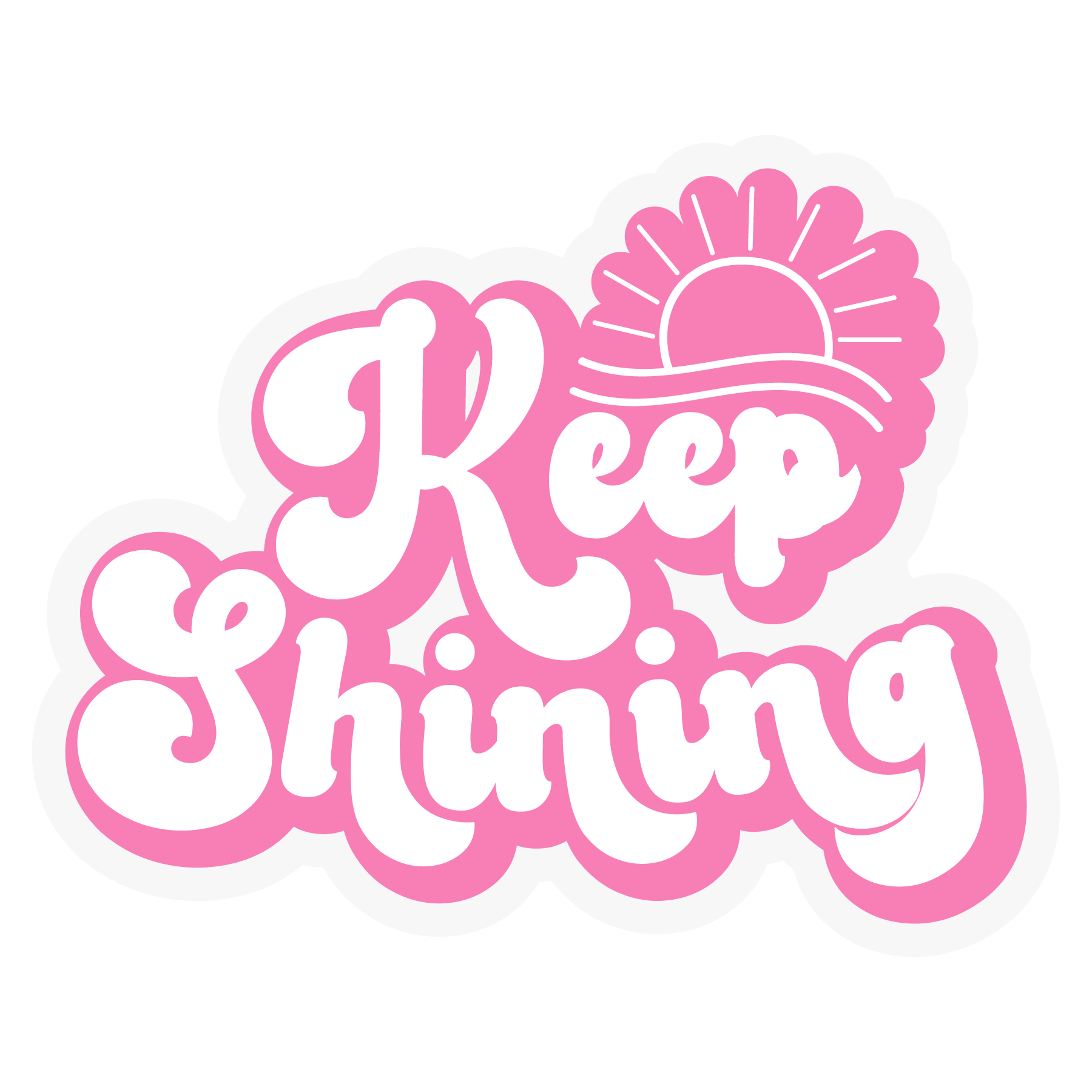 Inspirational Quote "Keep Shining" Motivational Sticker Vinyl Decal Motivation Stickers- 5" Vinyl Sticker Waterproof
