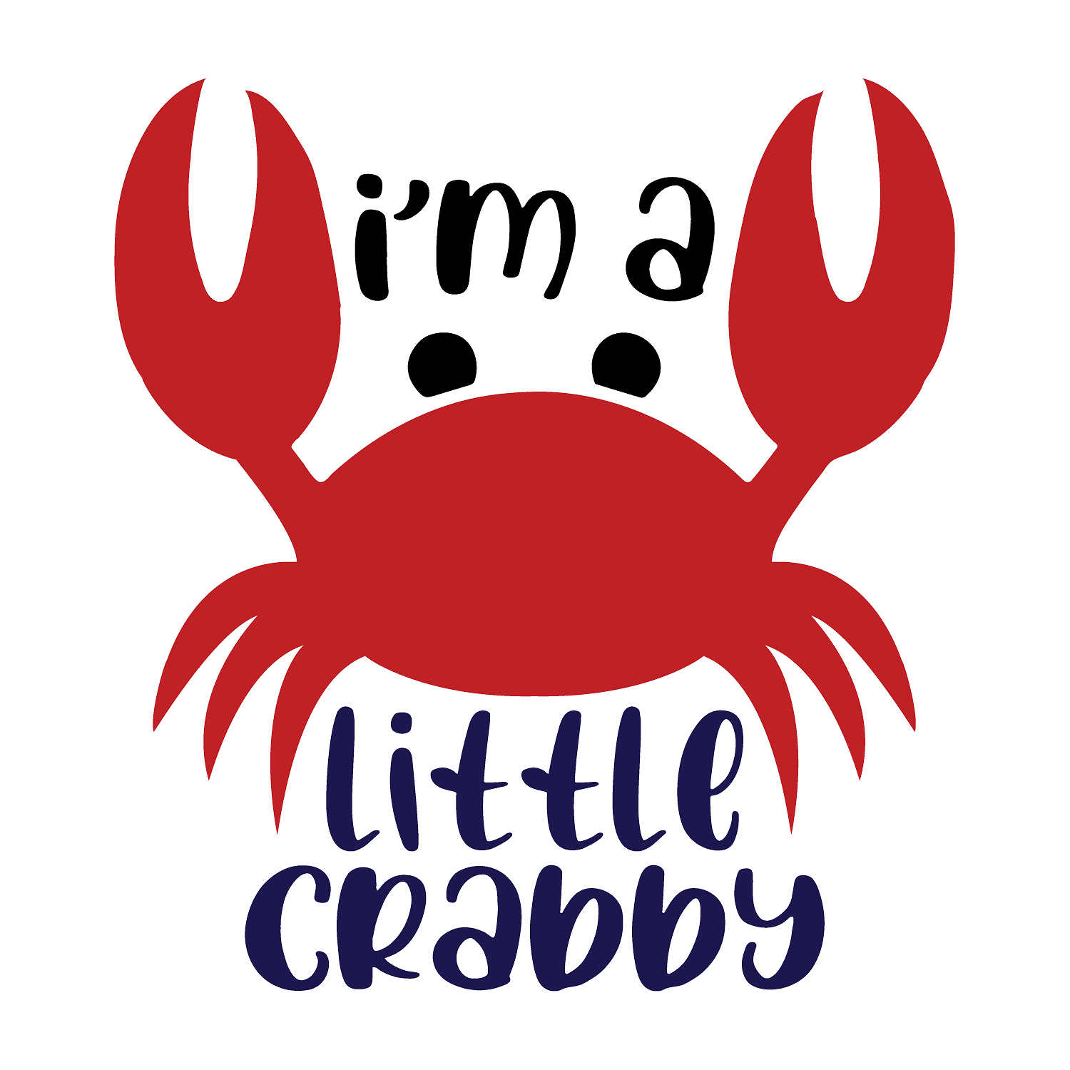 Inspirational Quote "I'm a little Crabby" Motivational Sticker Vinyl Decal Motivation Stickers- 5" Vinyl Sticker Waterproof