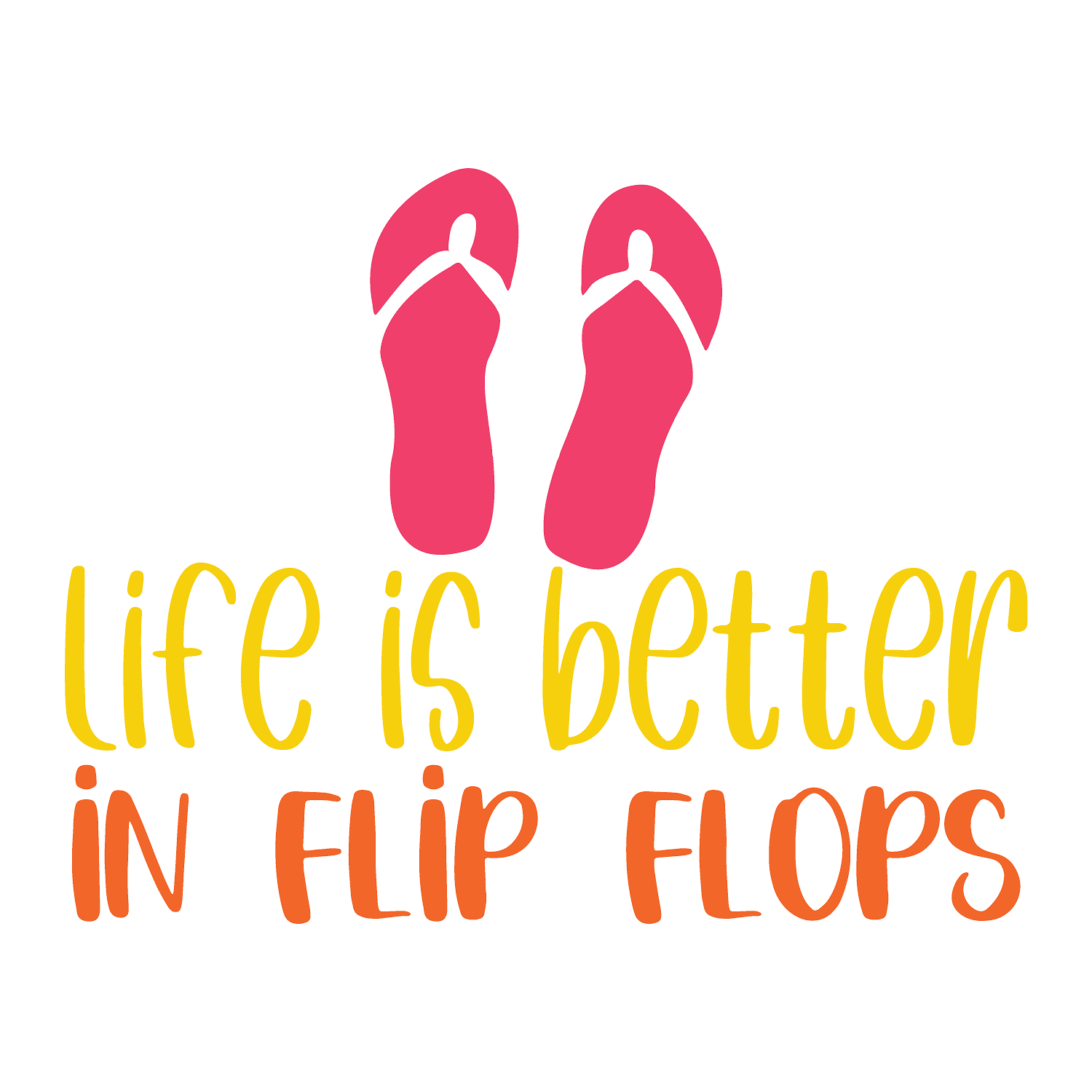 Inspirational Quote "Life is better in Flip Flop" Motivational Sticker Vinyl Decal Motivation Stickers- 5" Vinyl Sticker Waterproof