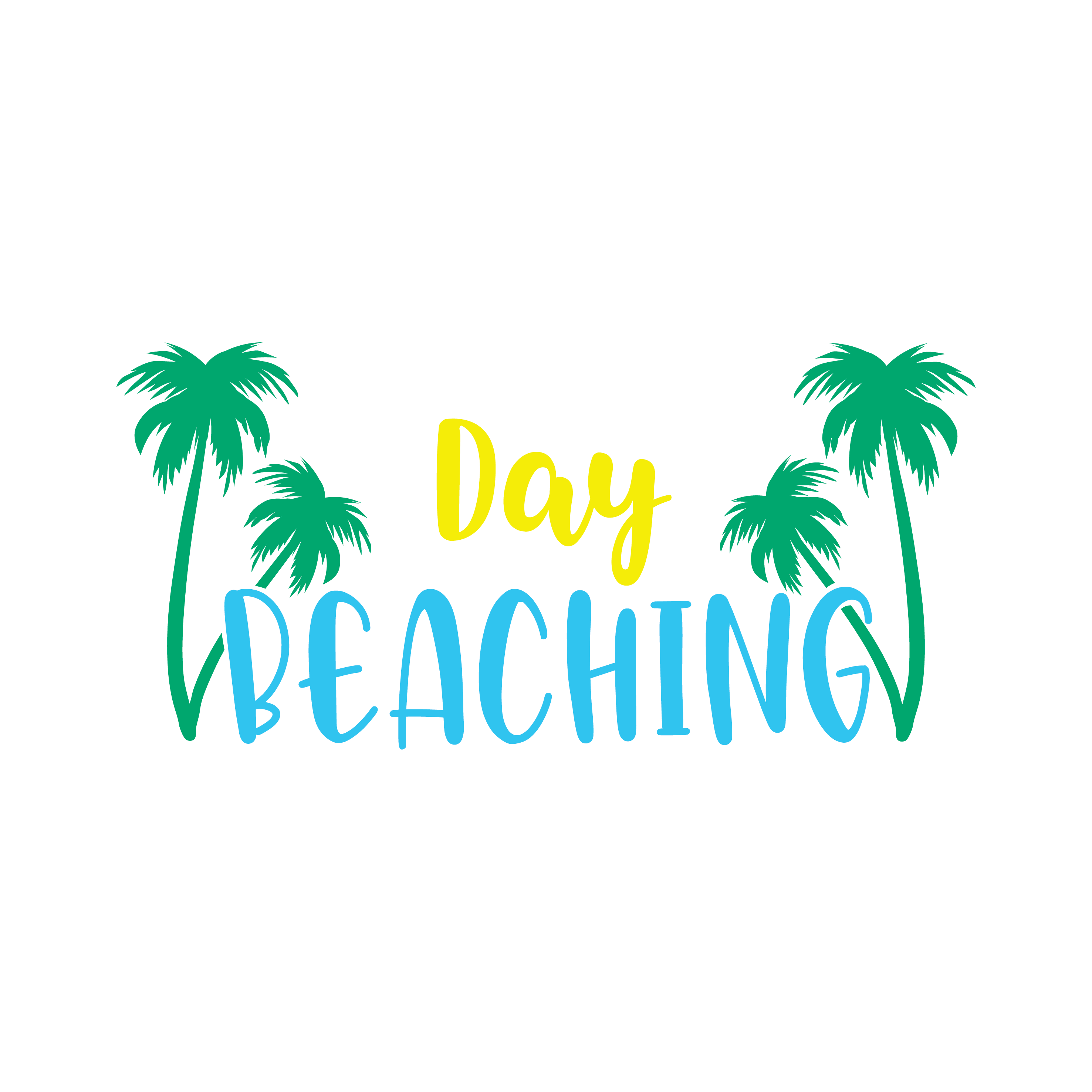 Inspirational Quote "Day Beaching" Motivational Sticker Vinyl Decal Motivation Stickers- 5" Vinyl Sticker Waterproof