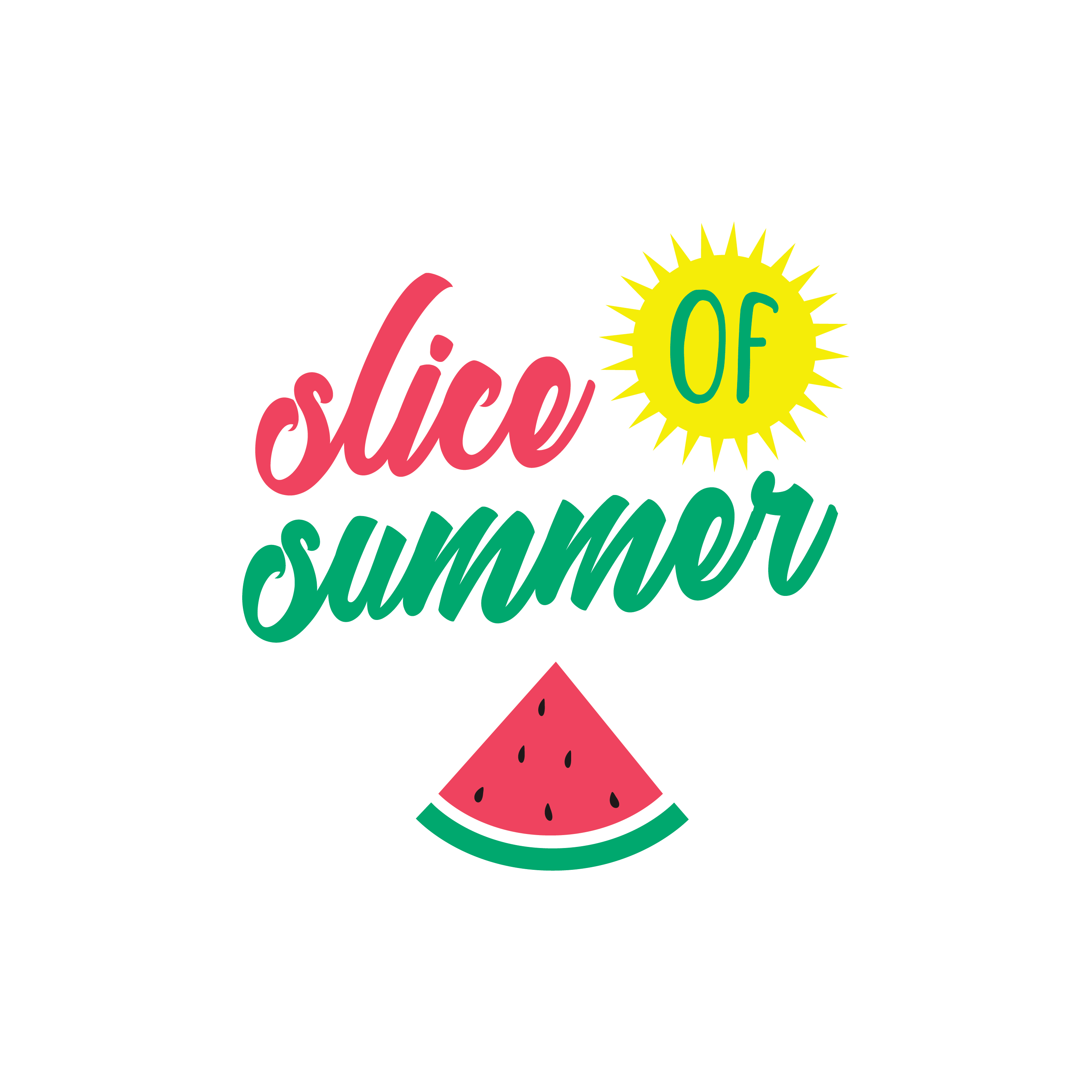 Inspirational Quote "Slice Summer" Motivational Sticker Vinyl Decal Motivation Stickers- 5" Vinyl Sticker Waterproof