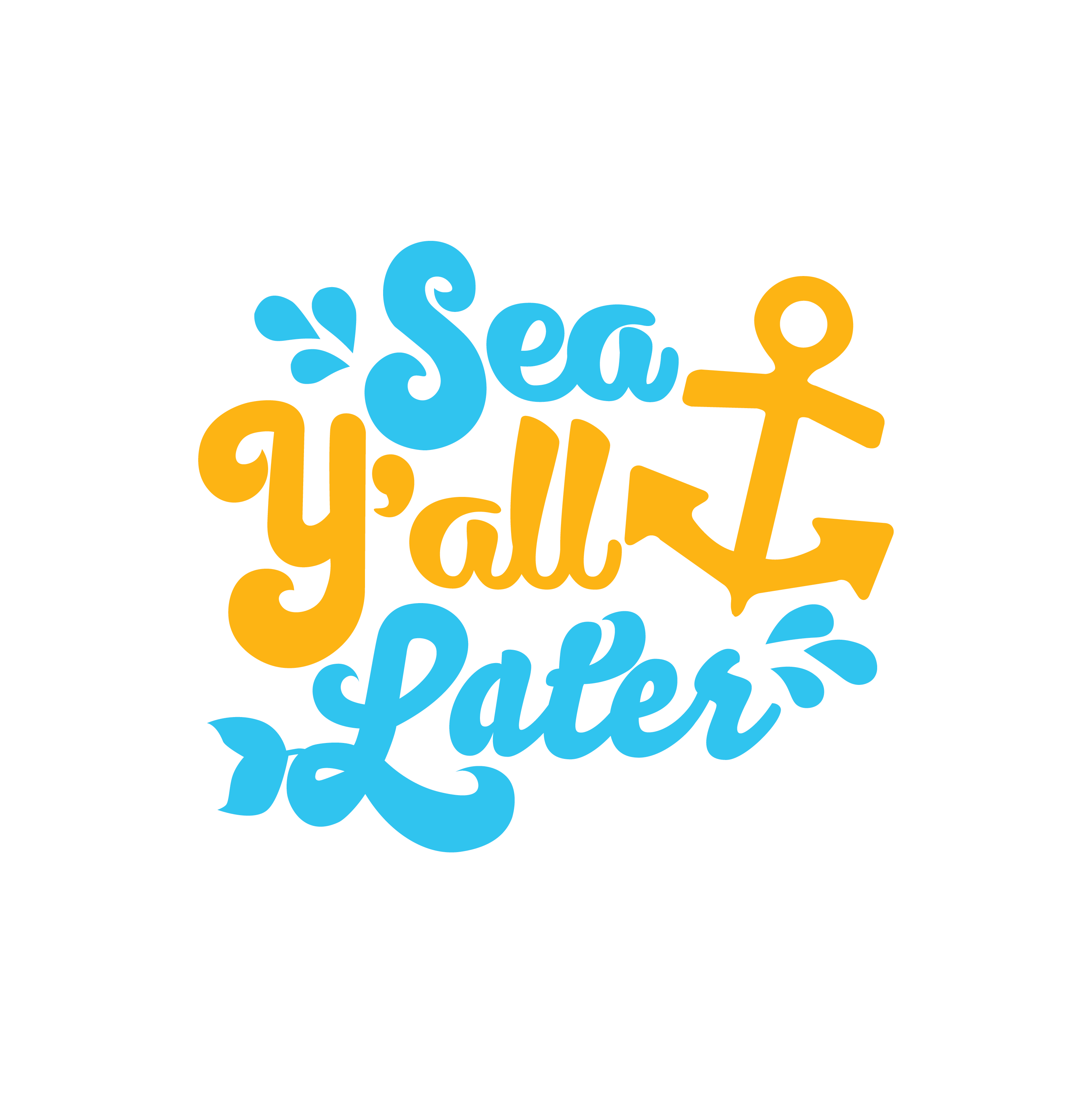 Inspirational Quote "Sea y'all Later" Motivational Sticker Vinyl Decal Motivation Stickers- 5" Vinyl Sticker Waterproof
