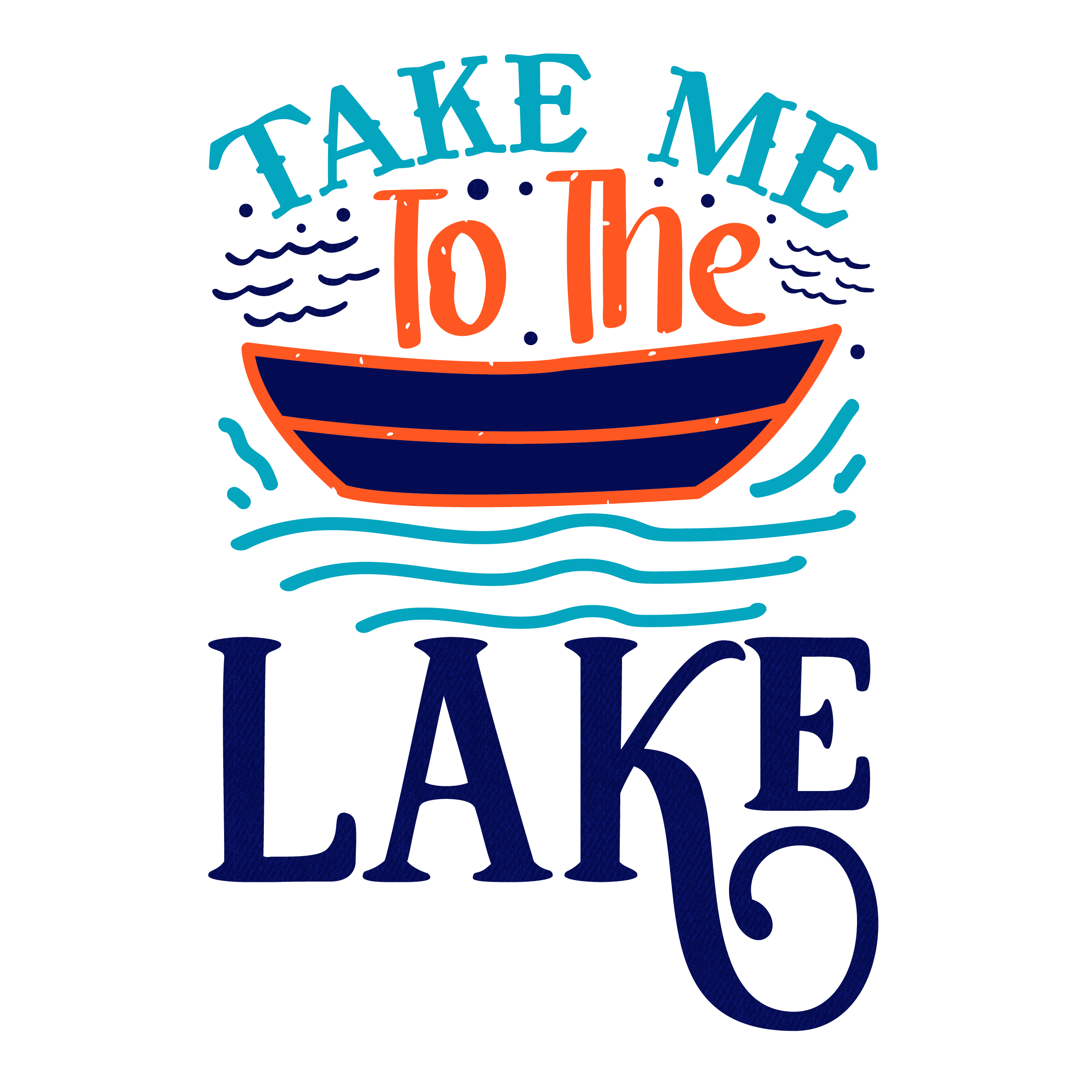 Inspirational Quote "Take Me To The Lake" Motivational Sticker Vinyl Decal Motivation Stickers- 5" Vinyl Sticker Waterproof