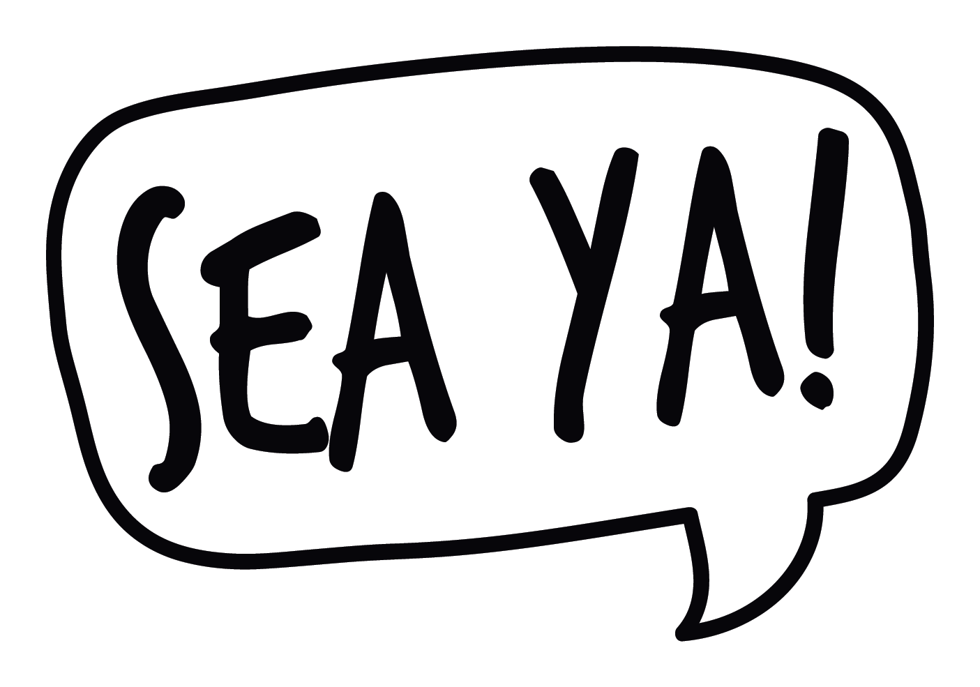 Inspirational Quote "SEA YA!" Motivational Sticker Vinyl Decal Motivation Stickers- 5" Vinyl Sticker Waterproof