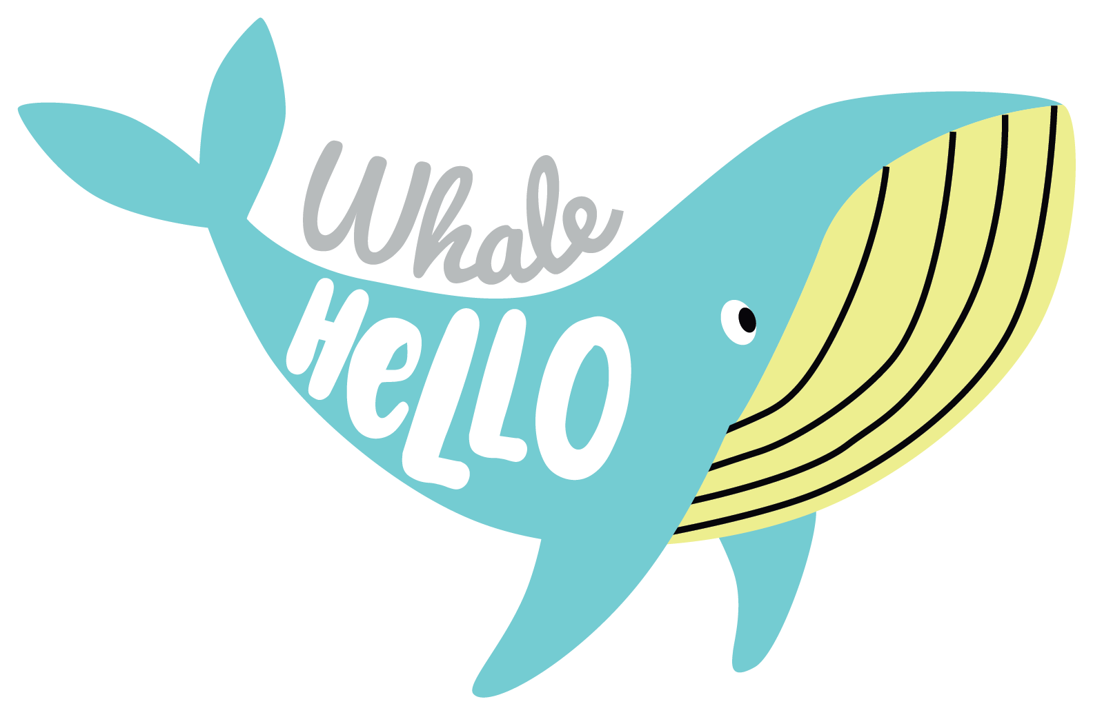 Inspirational Quote "Whale Hello" Motivational Sticker Vinyl Decal Motivation Stickers- 5" Vinyl Sticker Waterproof